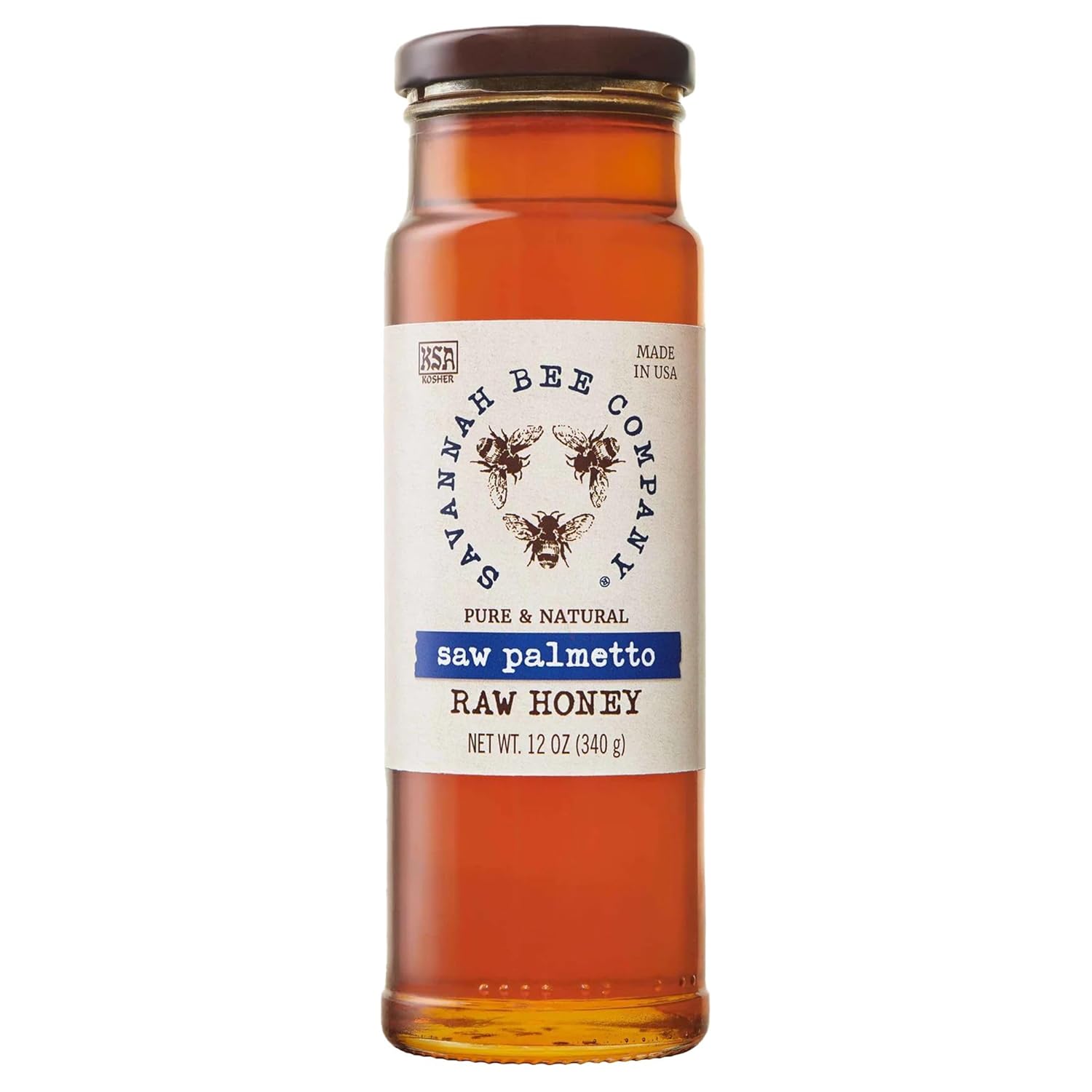 Savannah Bee Company Hot Honey Gluten Free and 100% Pure Honey Infused with Sweet Wildflower- Heat from Wildflower and Habanero Peppers 12 oz Squeeze Bottle