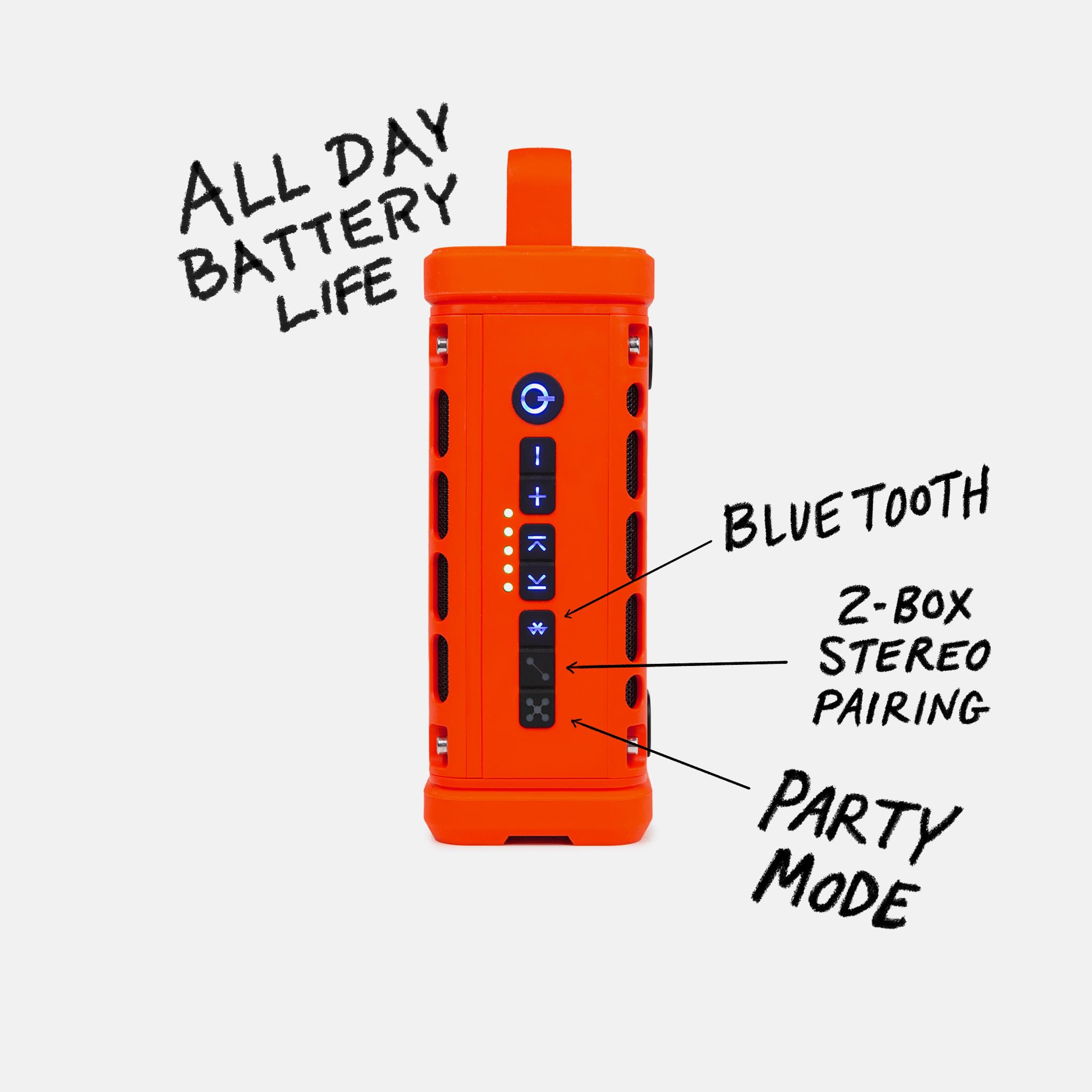 Turtlebox Ranger: Loud! Outdoor Portable Bluetooth 5.4 Speaker | Rugged, Waterproof, Ultra-Portable | Plays to 105db, Deep Bass, Shockproof, Unlimited Pairing for Full Stereo Experience, Tan