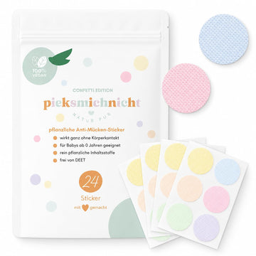 Pflanzliche Anti-Mücken-Aufkleber für Babys und Kinder Mückenschutz Insektenschutz Mückensticker Patches Pflaster DEET frei (Cool Kids Club)