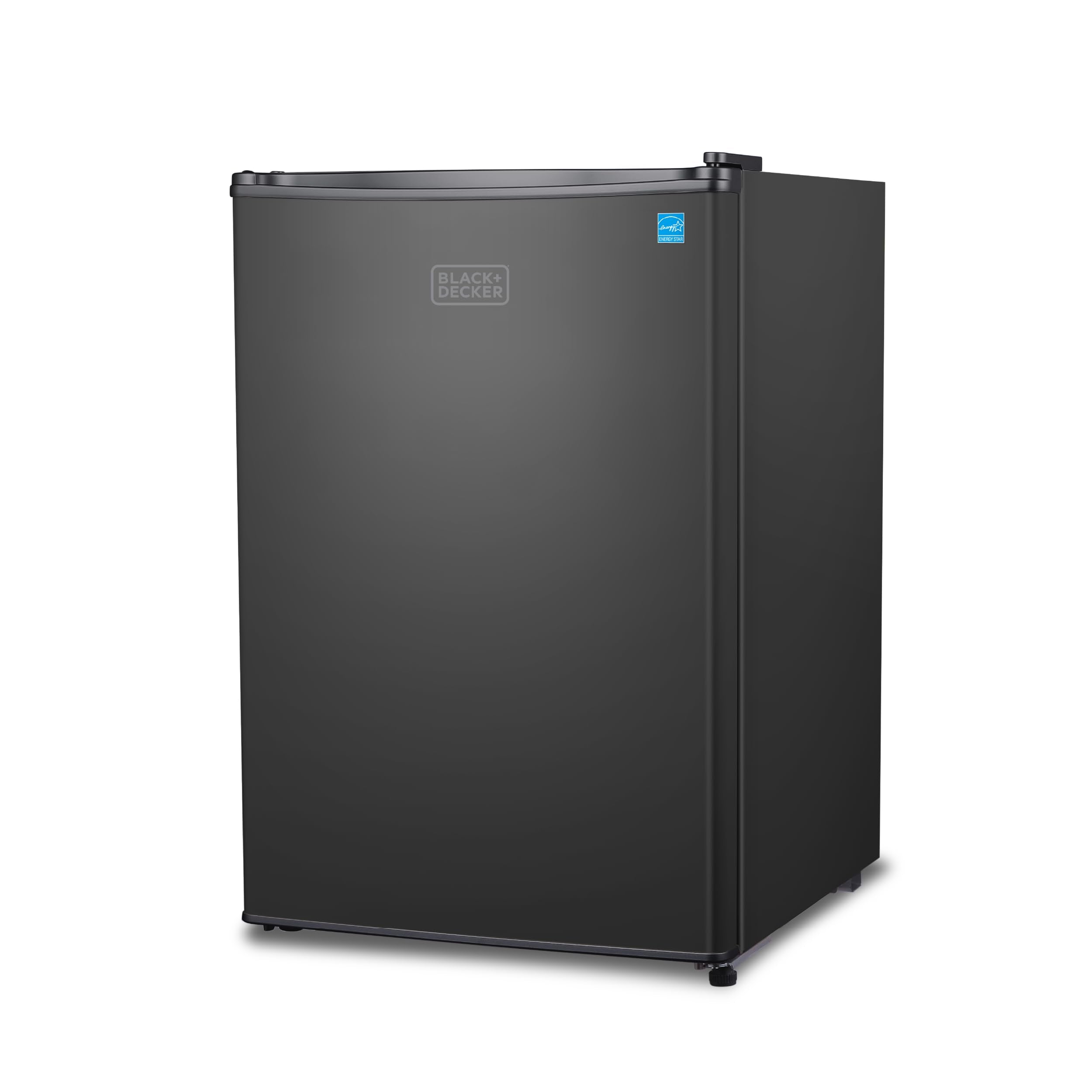BLACK+DECKER 1.7 Cu. Ft. Compact Refrigerator, ENERGY STAR Certified, Single Door Mini Fridge with Chiller Compartment, Personal Fridge for Home or Dorm Room, R600a Refrigerant, BCRK17W, White