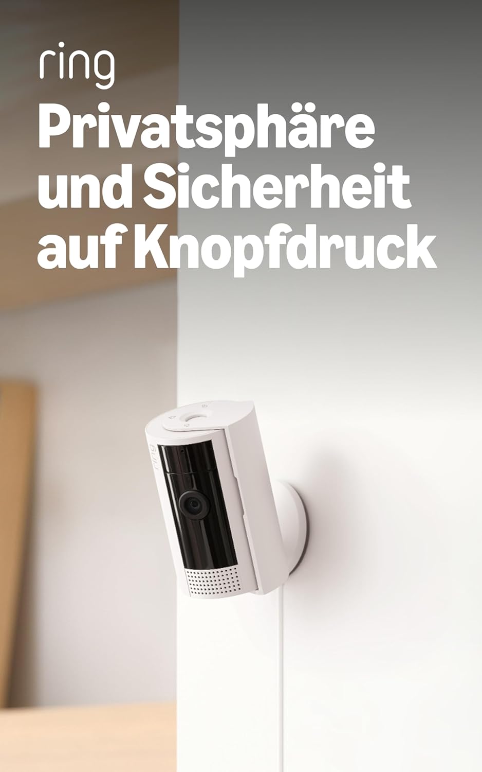 Ring Innenkamera (Indoor Camera 2. Gen.) | Überwachungskamera für den Innenbereich | 1080p-HD-Video, Privatsphäre-Sichtschutz, WLAN, ideal für Haustiere | Mini Sicherheitskamera zur Selbstinstallation