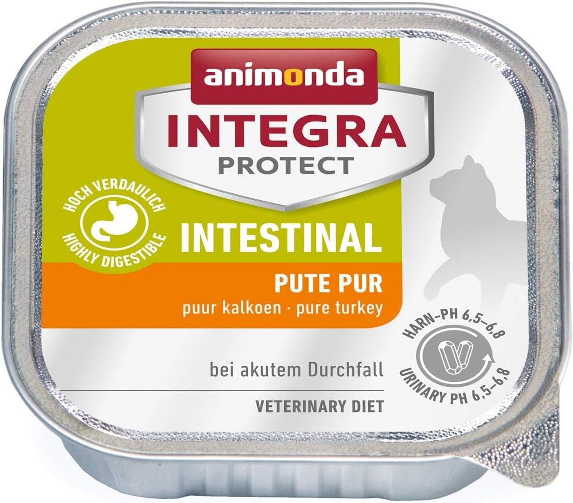 animonda INTEGRA PROTECT Sensitive Huhn Pur (16 x 100 g), Katzen Diätfutter bei Futtermittelallergie, sensitives Katzenfutter für allergische Katzen, Katzennassfutter ohne Getreide