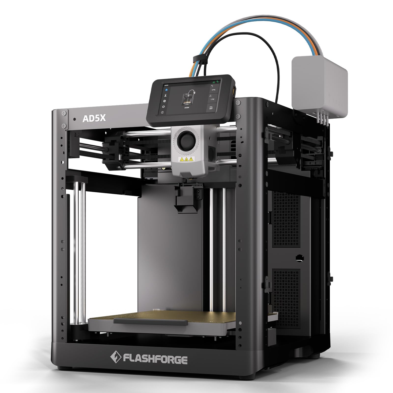 FLASHFORGE Adventurer 5M 3D Printer High Speed Max 600mm/s with Auto Leveling, 3-Second Nozzle Change, 220×220×220mm Printing, 280°C Direct Drive for Kids/Beginners/Home