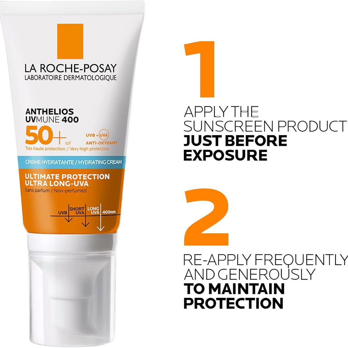 La Roche-Posay Anthelios UVMune 400 Moisturizing Sunscreen SPF50+ 50ml
