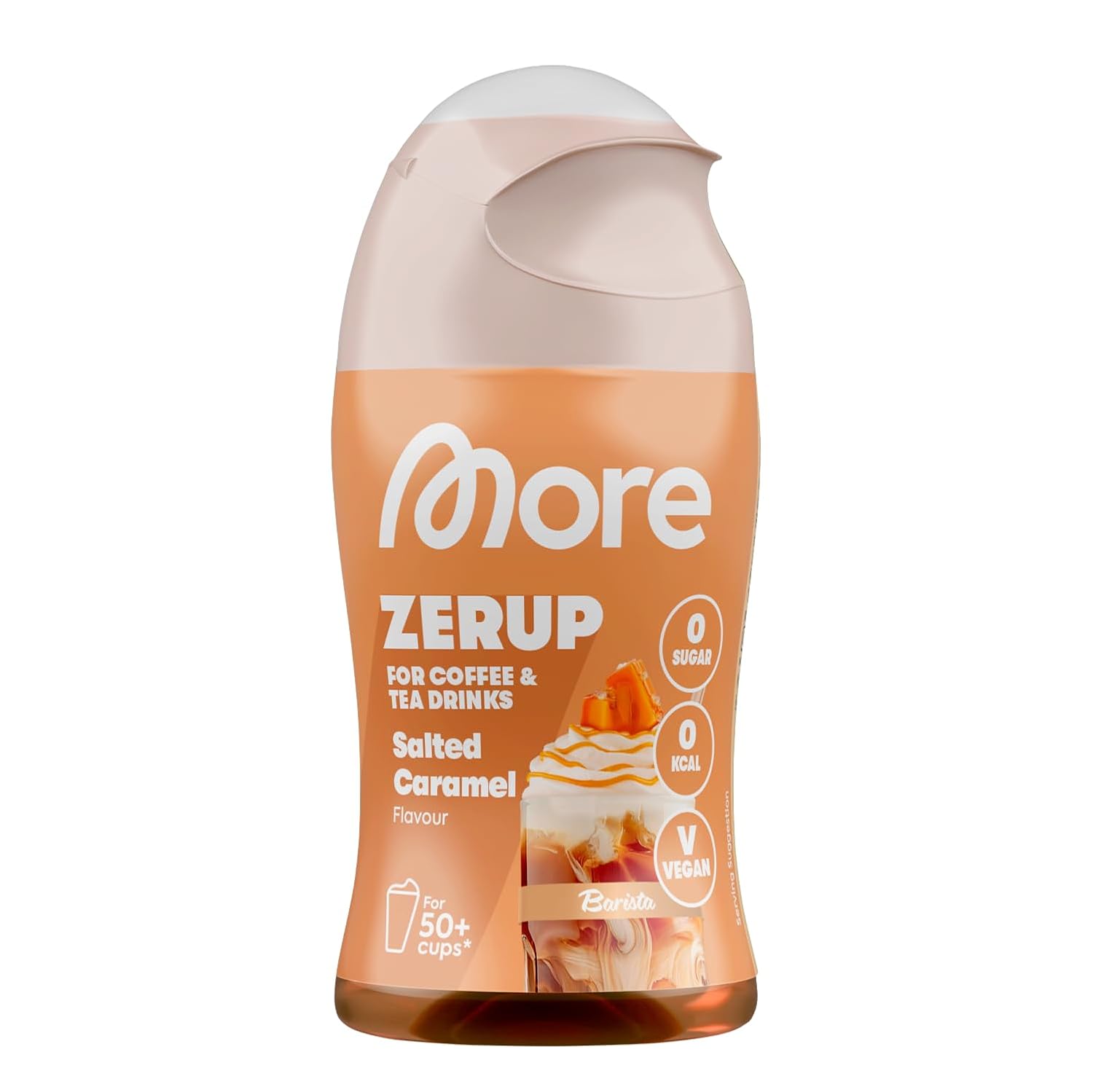 MORE Barista Zerup, Vanilla, 65 ml, für Kaffee, Tee und Heißgetränke, vegan, zero Kalorien - made in Germany