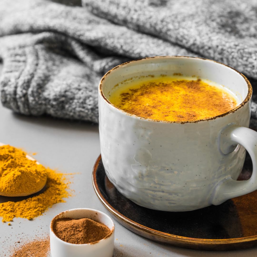 Kurkuma Pulver 1000g | fein gemahlene Kurkumawurzel in Bio-Qualität | Ideal zur Zubereitung einer Goldenen Milch, als Zugabe in Tee, asiatischen Gerichten, würzigen Suppen & Co | vom Achterhof