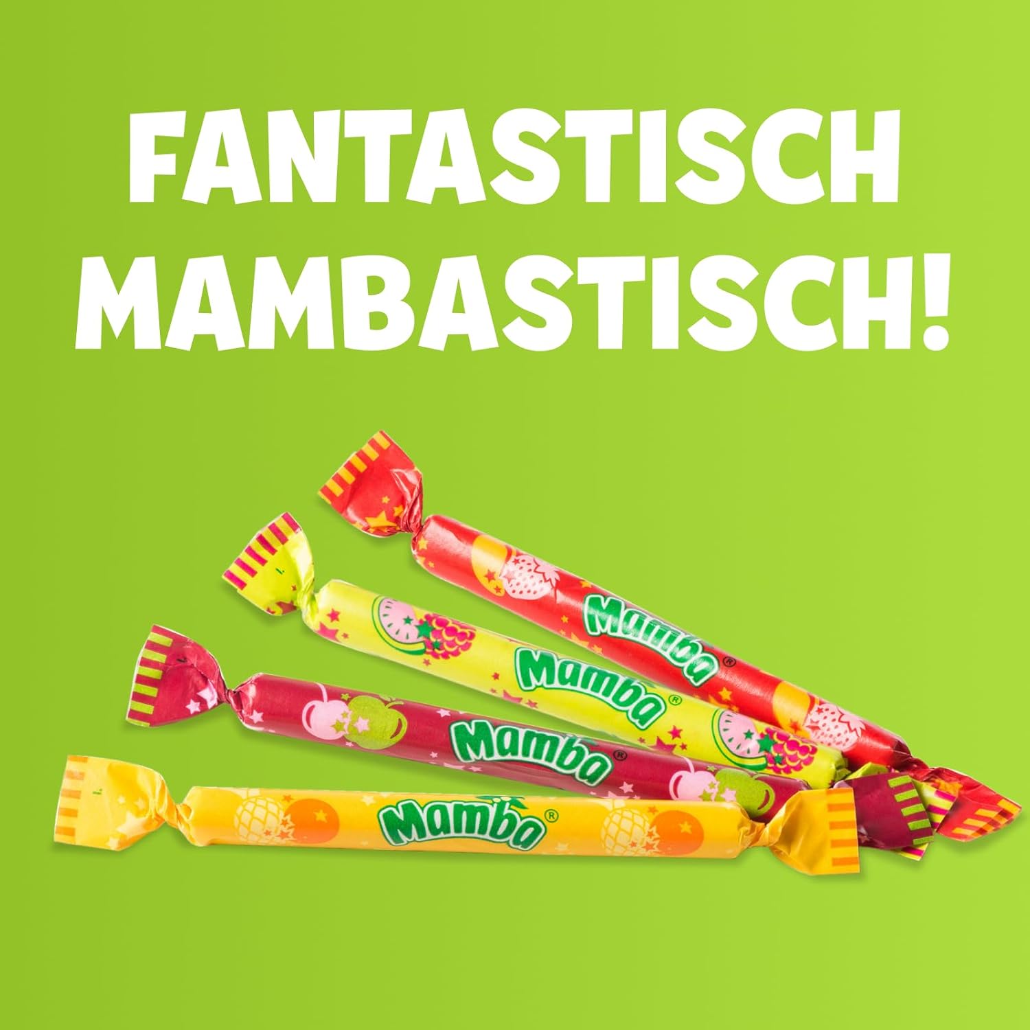 Mamba Beach Mix – 1 x 160g – Fruchtige Kaubonbons mit Mamba Beach Surfer, Mamba Beach Sticks & Mamba Beach Bites – Fruchtgummi Mix einzeln verpackt