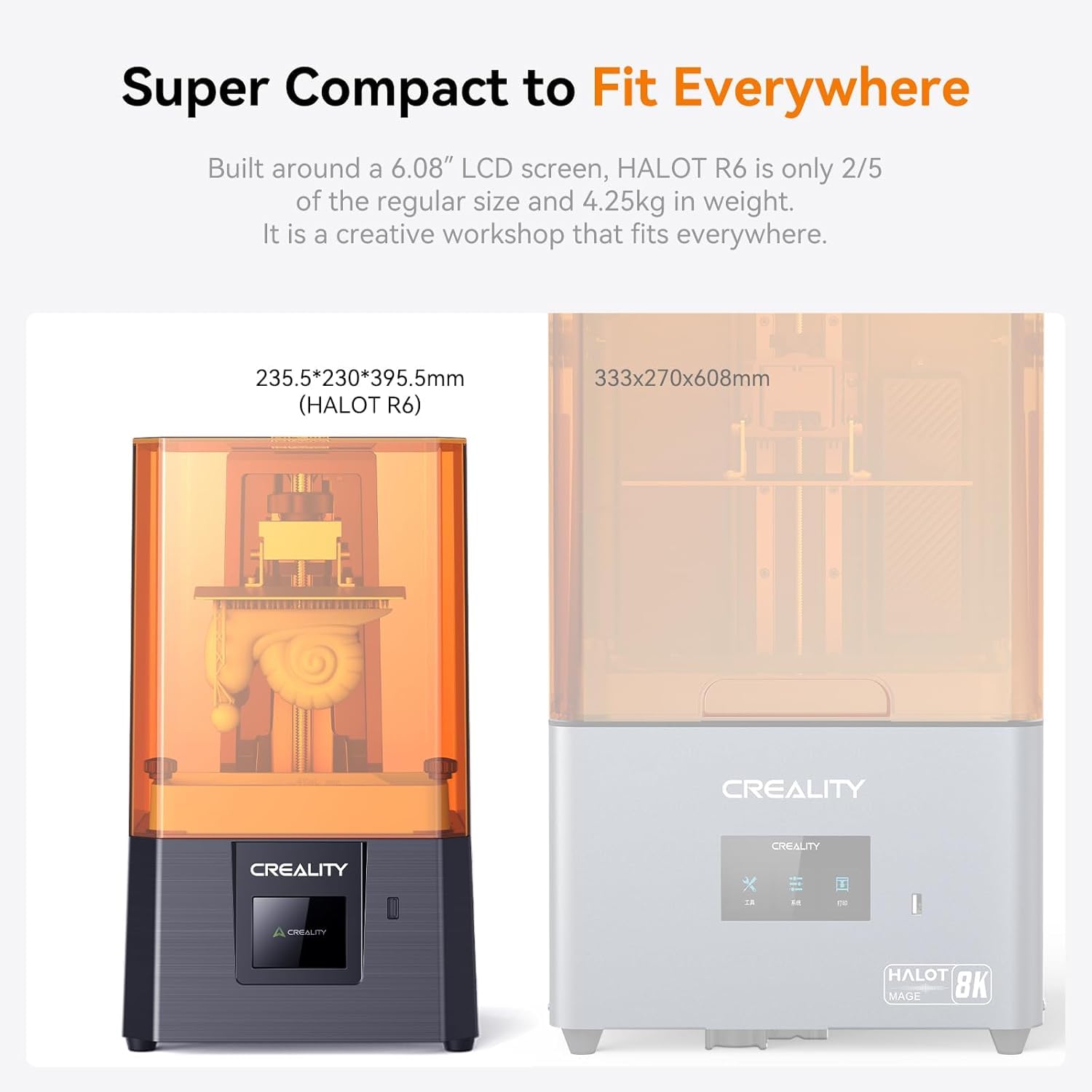 Creality K2 Plus Combo 3D Printer, Multi Color Printing with New CFS, Max 600mm/s Printing Speed, Full-auto Leveling, Next-Gen Direct Drive Extruder, Dual Al Camera, Build Volume 350 * 350 * 350mm