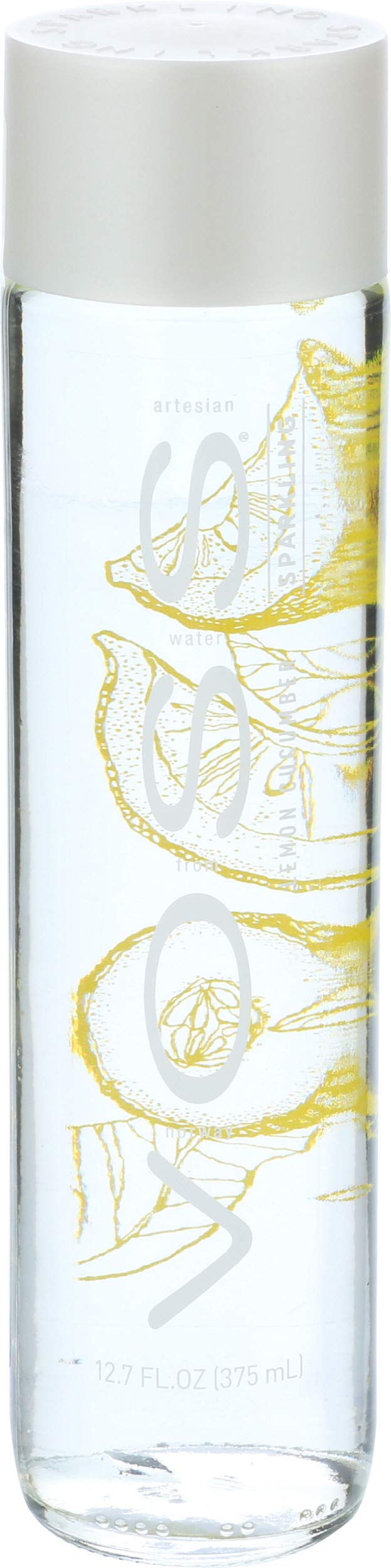 Voss Artesische Lime Mint Sparkling nach Honig Wasser (375 ml) Glas Flasche – 12 Pack