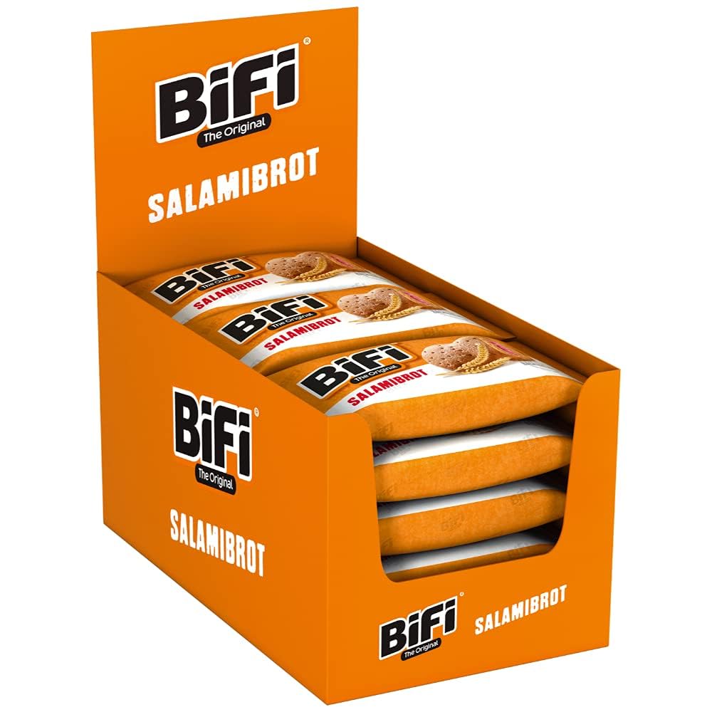 BiFi Original XXL Salami Sticks – 30er Pack (30 x 40g) – Wurst Snack To Go - Luftgetrocknet Fleisch & Wurstwaren Paket - Salami mit Pfeffer, Koriander und Knoblauch - Ideale Knabberbox - Wurstpaket