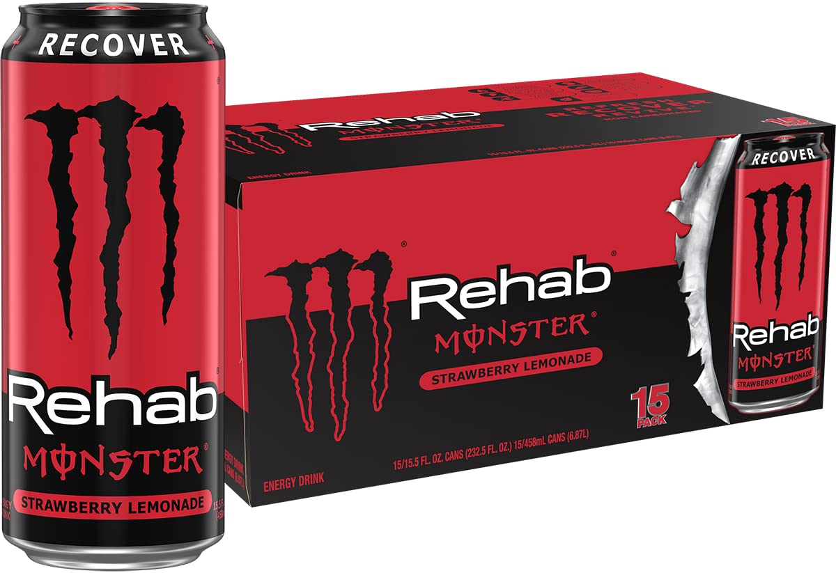 Monster Energy, Lo-Carb Monster, Low Carb Energy Drink, 16 Ounce | Pack of 15