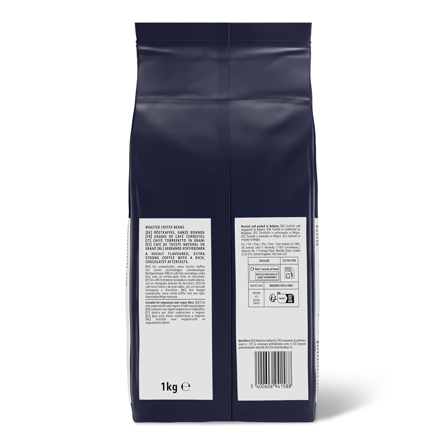 by Amazon House Blend Kaffeebohnen, Mittelgeröstet, 1 kg, Rainforest Alliance Zertifiziert