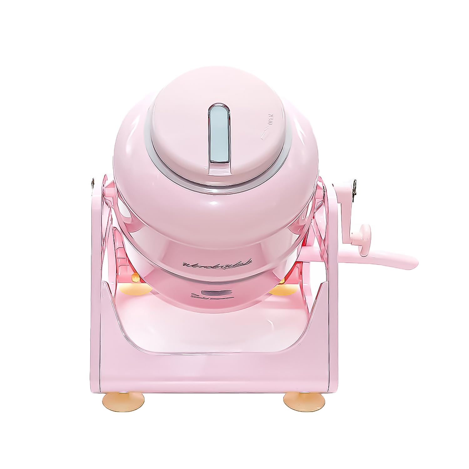WonderWash Portable Washing Machine for Apartment & Tiny Spaces - Manual Hand Clothes Washer with Retro Design - Clean Laundry Anywhere with Our Countertop, Non-Electric, Small Washer (Transparent)