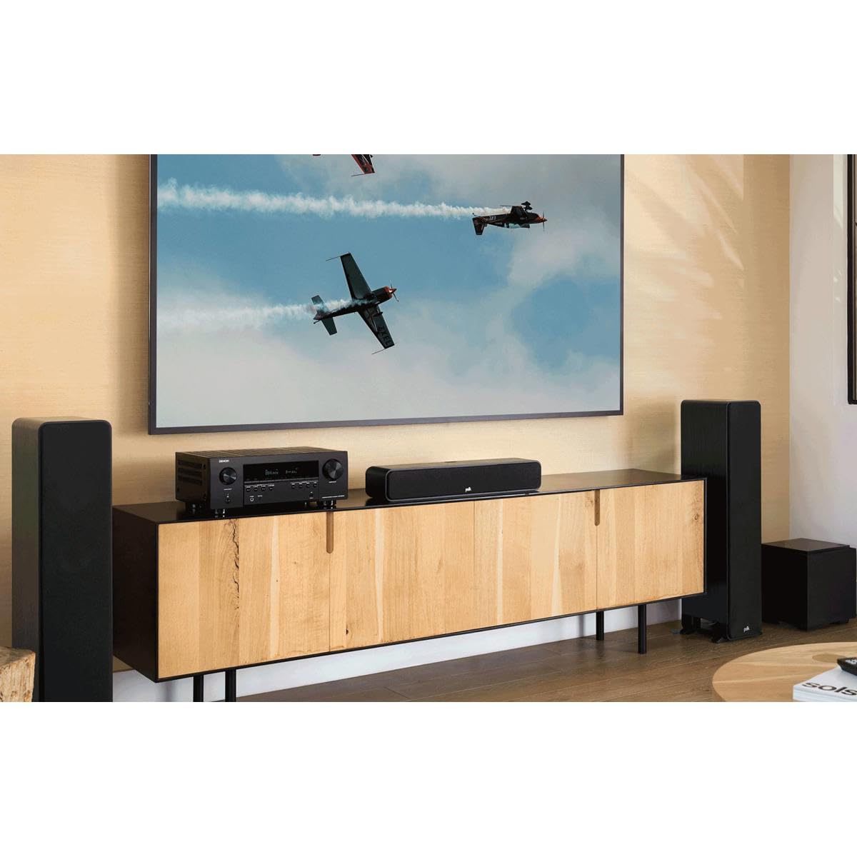 Klipsch Reference 5.1 Dolby Atmos Home Theater System with R-625FA Floorstanding Speakers, R-52C Center, R-41M Surrounds & R-12SW 12" Powered Subwoofer, Black (Speaker System + Subwoofer)