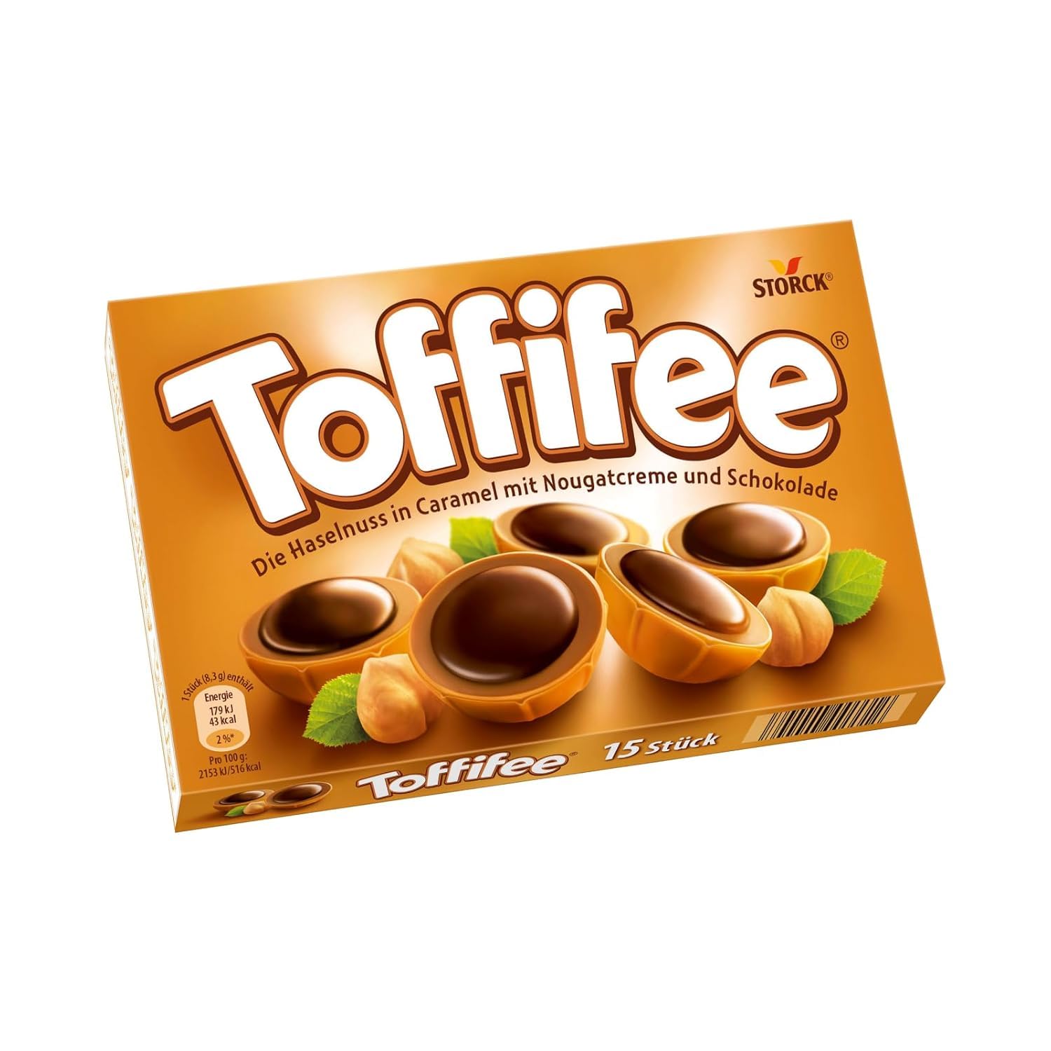 Toffifee – 1 x 125 g – Haselnuss in Karamell mit Nougatcreme und Schokolade – ideal zum gemeinsamen Naschen und Teilen