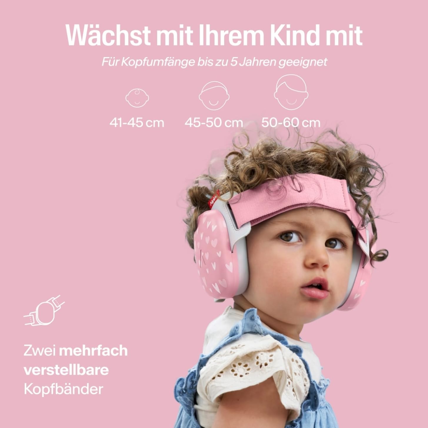 Alpine Muffy Baby Classic - Gehörschutz für Babys - Verstellbares ANTI-SLIP-Kopfband bis 48 Monate - In Deutschland auf Sicherheit getestet - Lärmschutz Kopfhörer verhindert Gehörschäden, Schwarz
