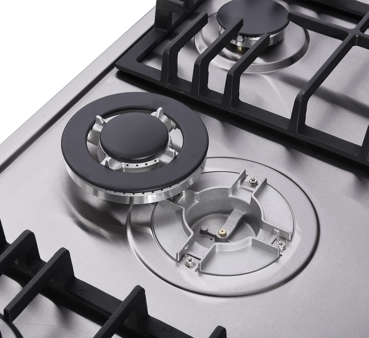 Deli-kit 34 Inch Gas Cooktop Dual Fuel Sealed 5 Burners Stainless Steel Drop-In Gas Hob DK258-A08 Gas Cooker