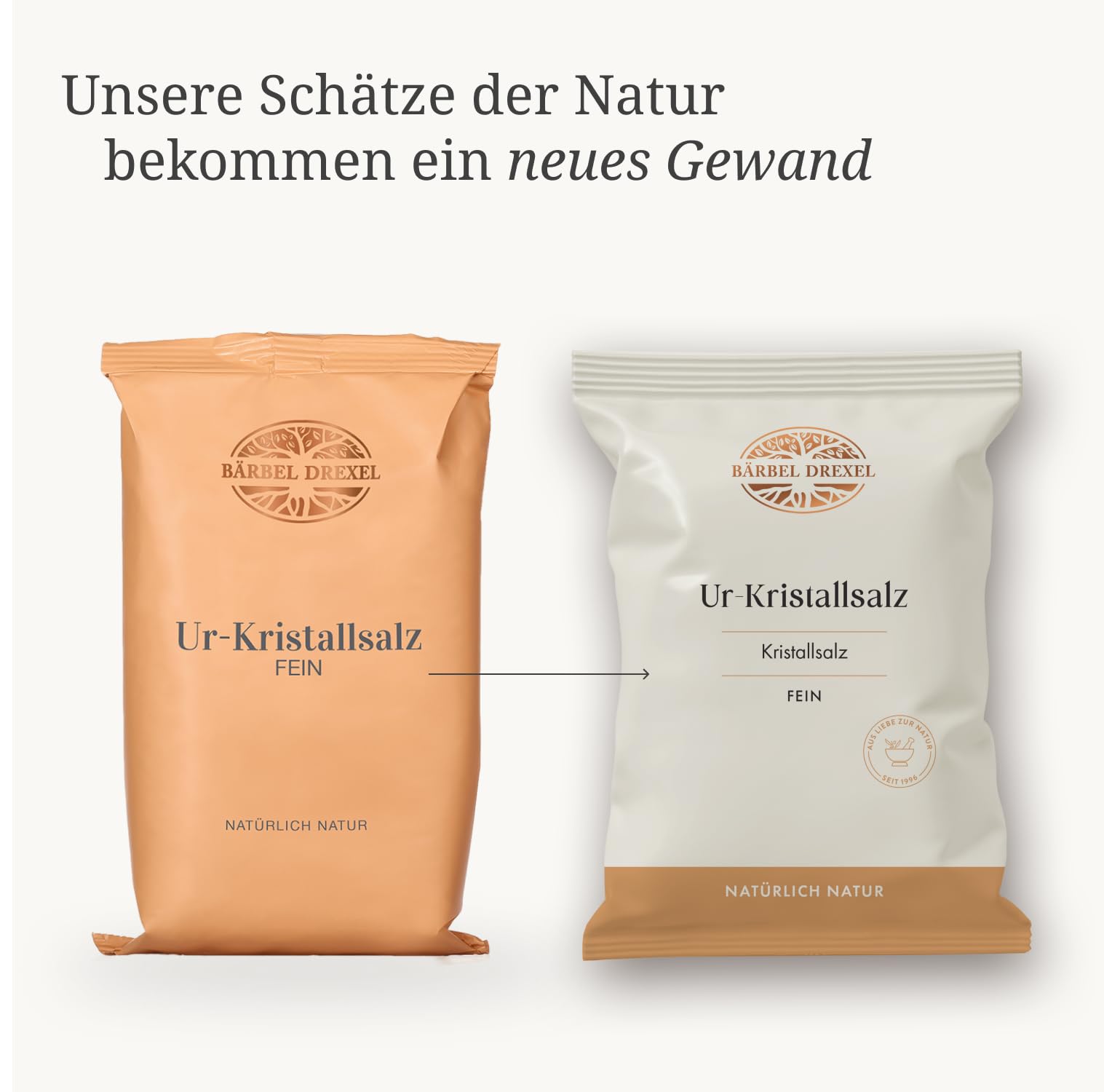 BÄRBEL DREXEL® Rosa Kristallsalz (Tiefebenen Rand Himalaya) FEIN, feines Natursalz (750g) Für Feinschmecker, 100% Veganes Speisesalz, Reines Steinsalz, Naturbelassen Unbehandelt, Ur-Salz