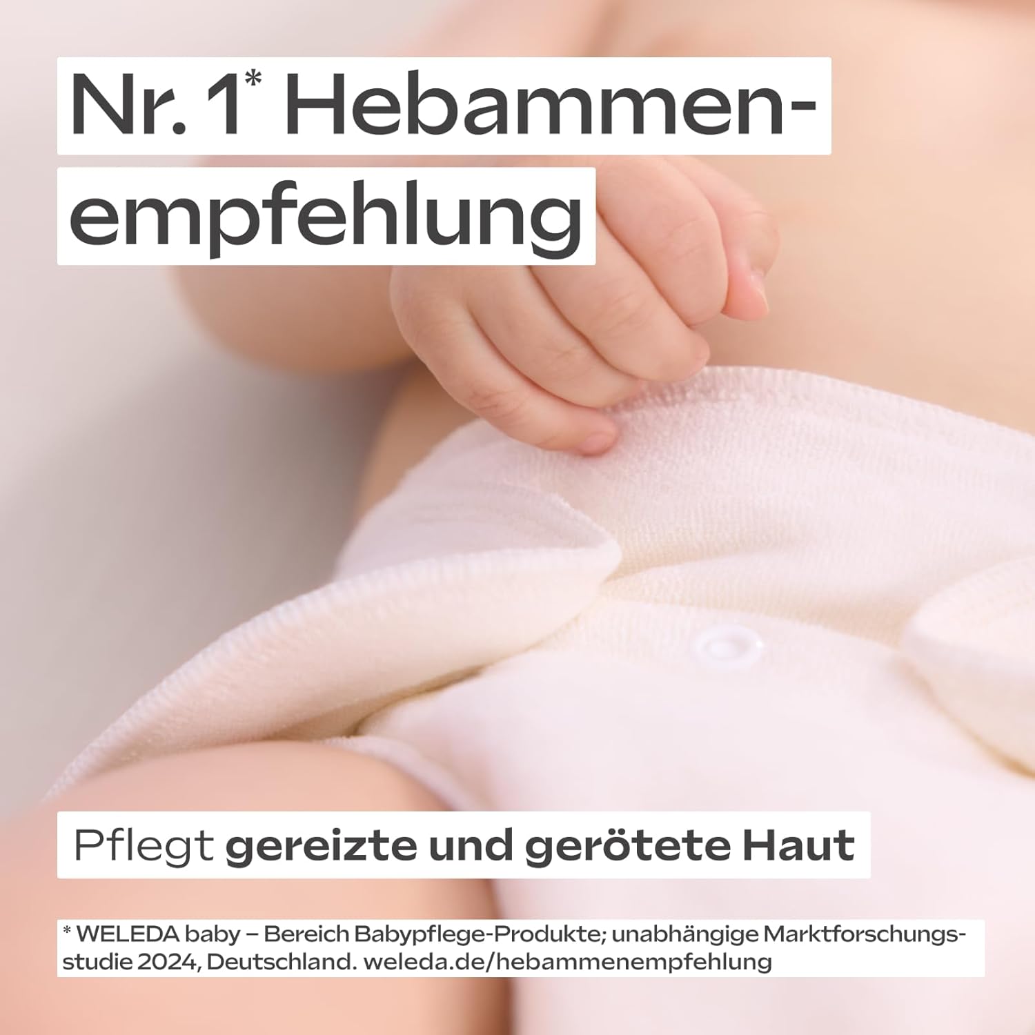 WELEDA Bio Baby Calendula Wundschutzcreme 75ml - Naturkosmetik Wundsalbe / Babycreme für den Schutz empfindlicher Baby Haut im Windelbereich. Hilft bei Rötungen, gereizter Haut und Wundsein
