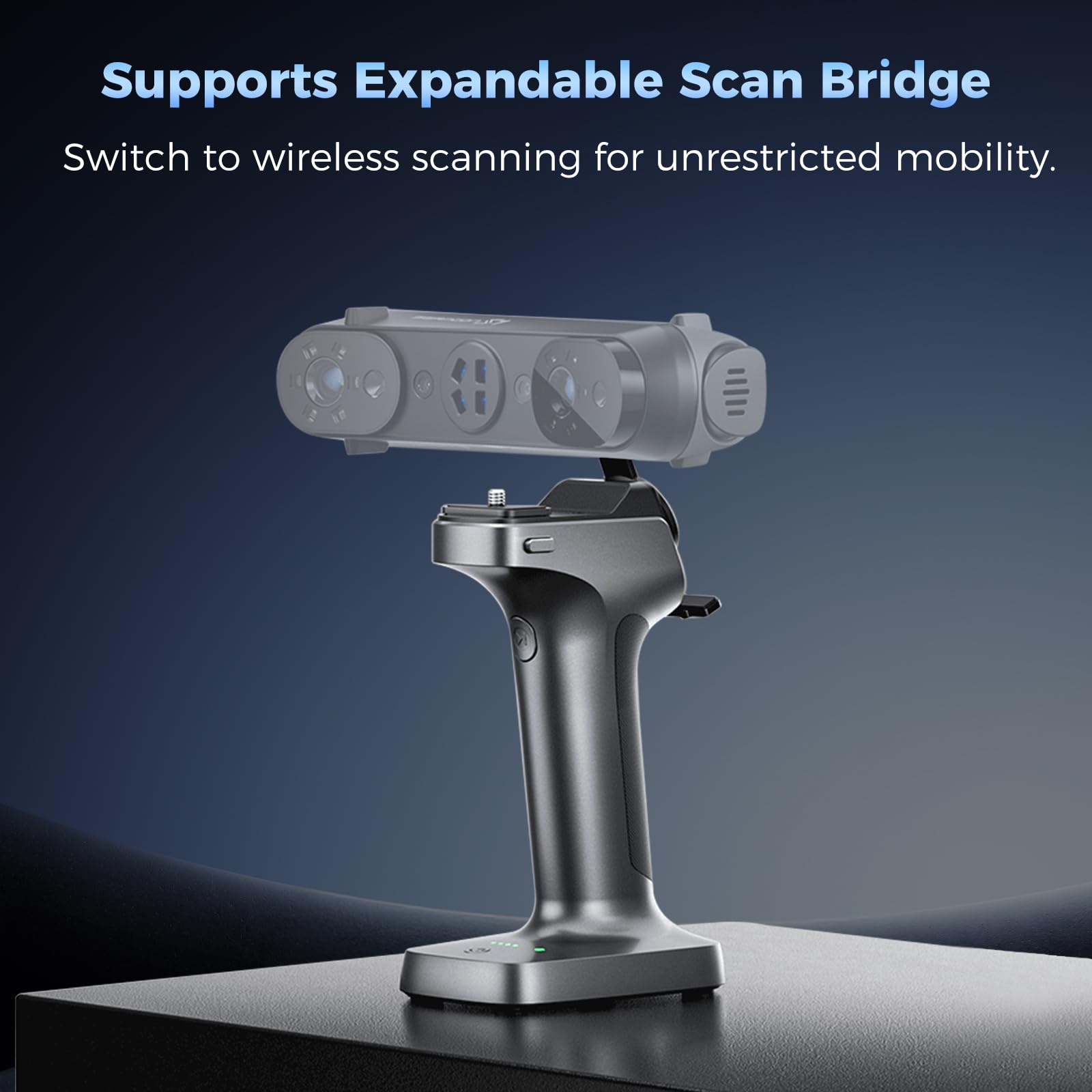 Creality Sermoon S1 3D Scanner, High-Precision 0.02mm Metrology-Grade 3D Scanner for 3D Printing with Blue/IR Laser, Exclusive Single-line Deep Hole scanning Technology, Wireless Support