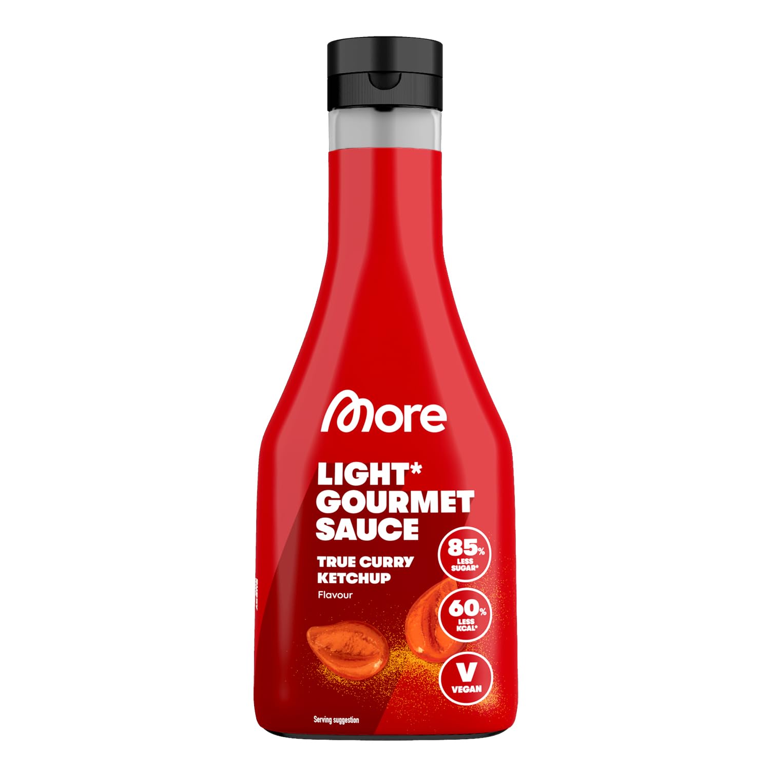 MORE NUTRITION Light Gourmet Sauce, 285ml - BBQ, kalorienreduzierte Sauce, ohne Zuckerzusatz und unnötigem Fett