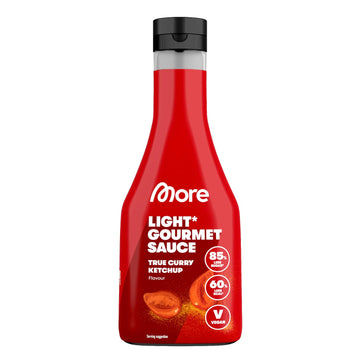 MORE NUTRITION Light Gourmet Sauce, 285ml - BBQ, kalorienreduzierte Sauce, ohne Zuckerzusatz und unnötigem Fett