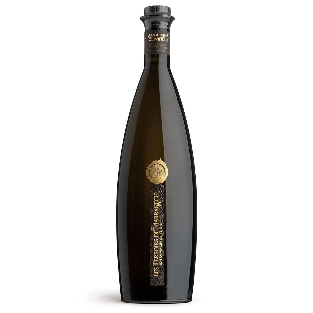 Les Terroirs De Marrakech Extra Virgin Olive Oil, Polyphenol Rich Olive Oil, Moroccan Cold Pressed EVOO Oil, Keto Organic Olive Oil, USDA Certified, Award Winning, Carbon Neutral, 17fl oz. Bottle