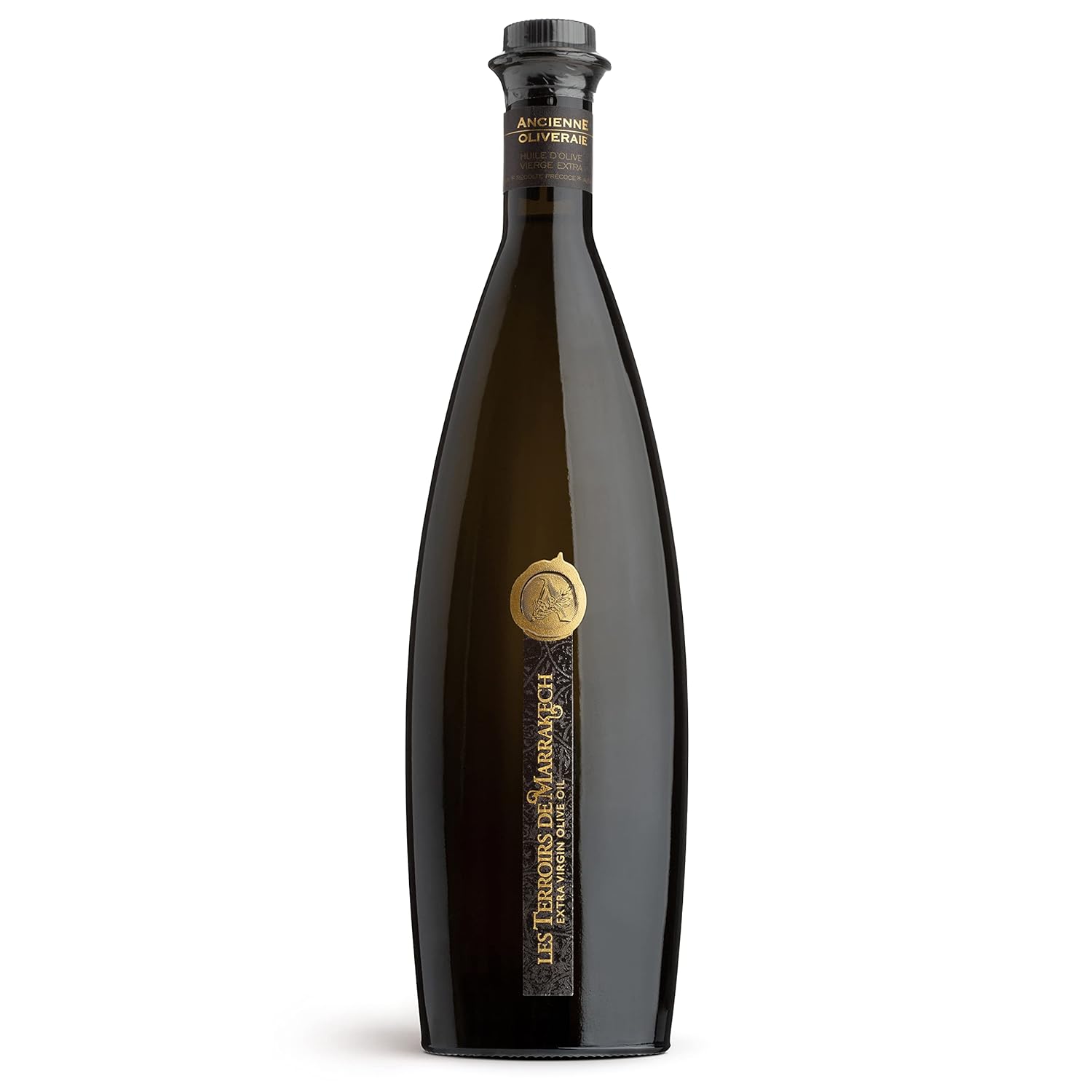 Les Terroirs De Marrakech Extra Virgin Olive Oil, Polyphenol Rich Olive Oil, Moroccan Cold Pressed EVOO Oil, Keto Organic Olive Oil, USDA Certified, Award Winning, Carbon Neutral, 17fl oz. Bottle