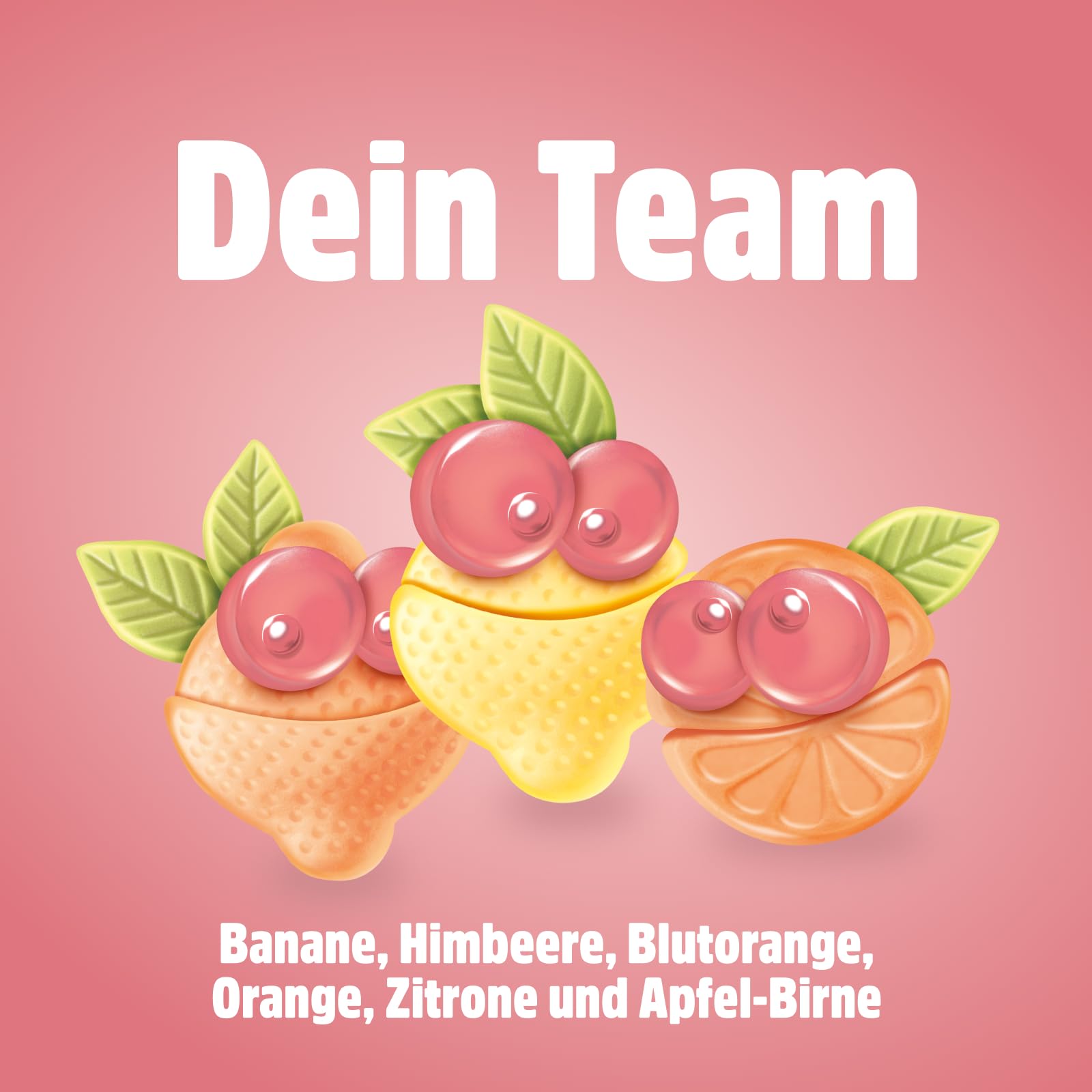 nimm2 Lachgummi – 1 x 376 g Maxi Pack – Fruchtgummi mit Fruchtsaft und Vitaminen – Süßigkeit in sechs Geschmacksrichtungen