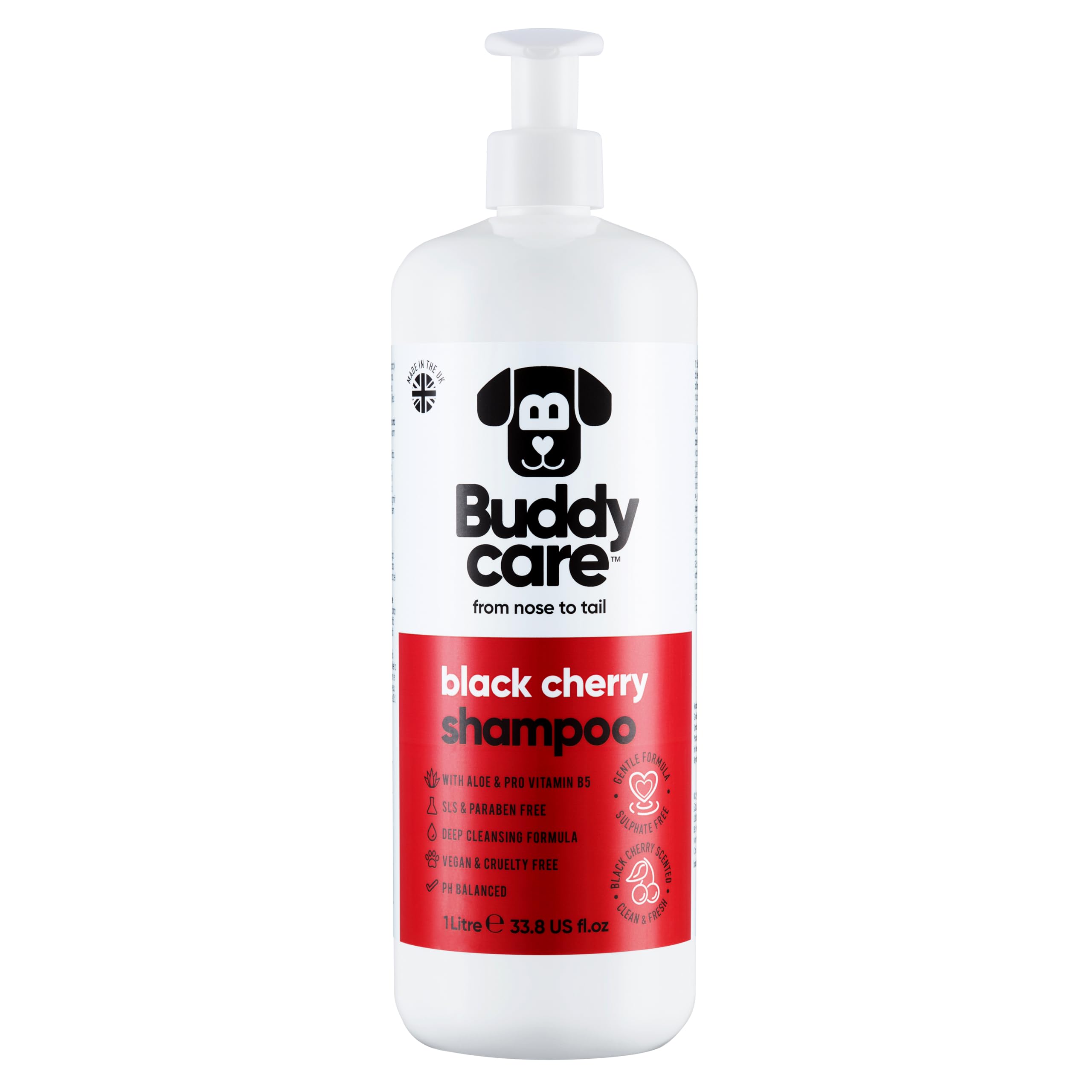 2in1 Hundeshampoo und Conditioner von Buddycare (500ml) - Praktisches Hundeshampoo langhaar und welpen Shampoo Mit Aloe Vera und Pro-Vitamin B5 Rückfettendes Shampoo Für Alle Hunderassen