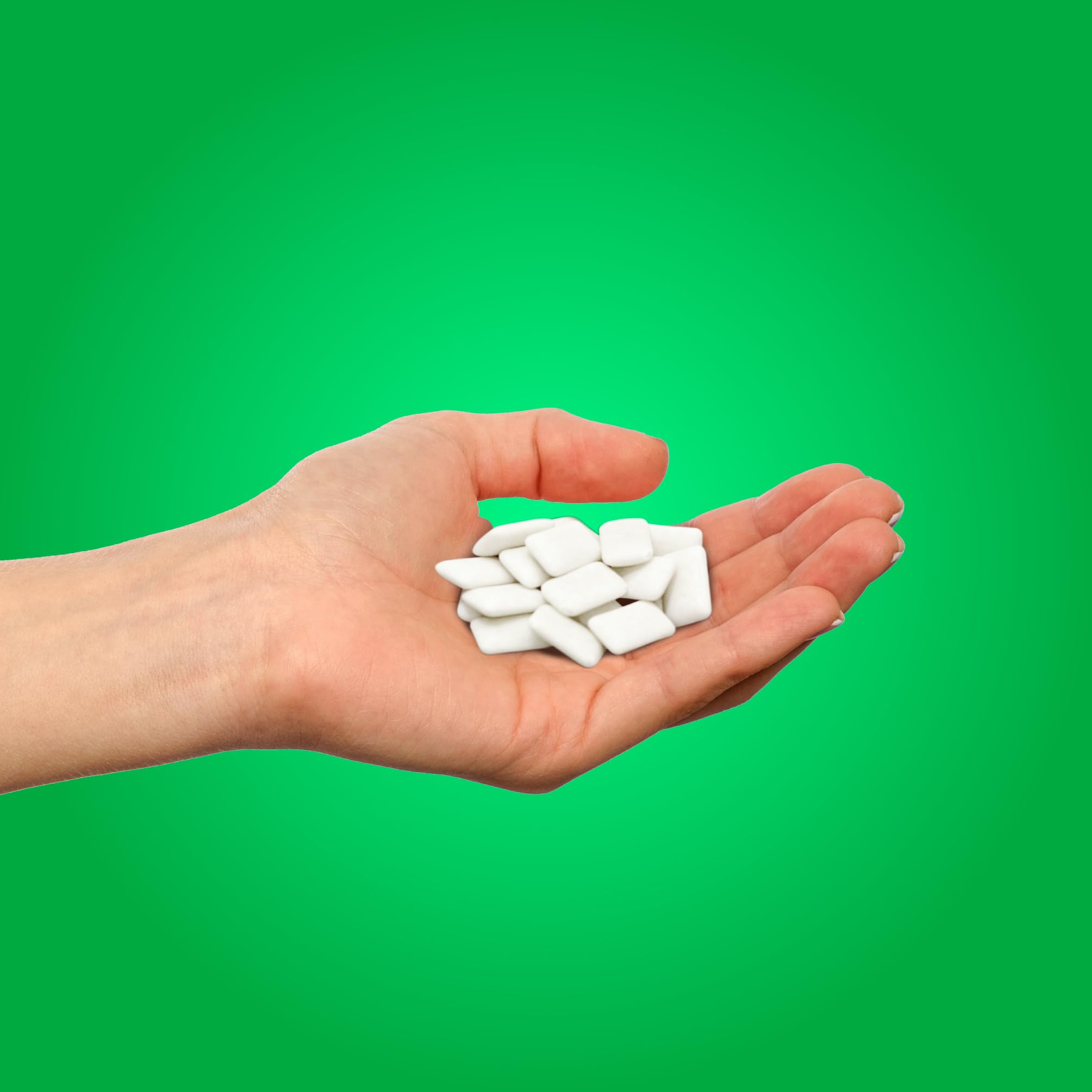 PUR Gum | Zuckerfreier Kaugummi | Mit Xylit | Vegan, Aspartamfrei & Glutenfrei | Natürlicher Kaugummi Mit Spearmint-Geschmack, 55 Stück (3er Pack)