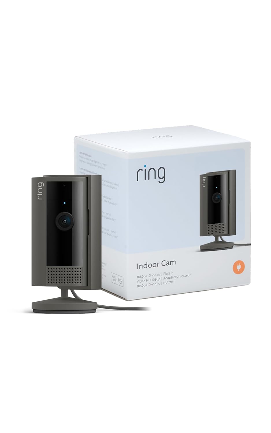 Ring Innenkamera (Indoor Camera 2. Gen.) | Überwachungskamera für den Innenbereich | 1080p-HD-Video, Privatsphäre-Sichtschutz, WLAN, ideal für Haustiere | Mini Sicherheitskamera zur Selbstinstallation