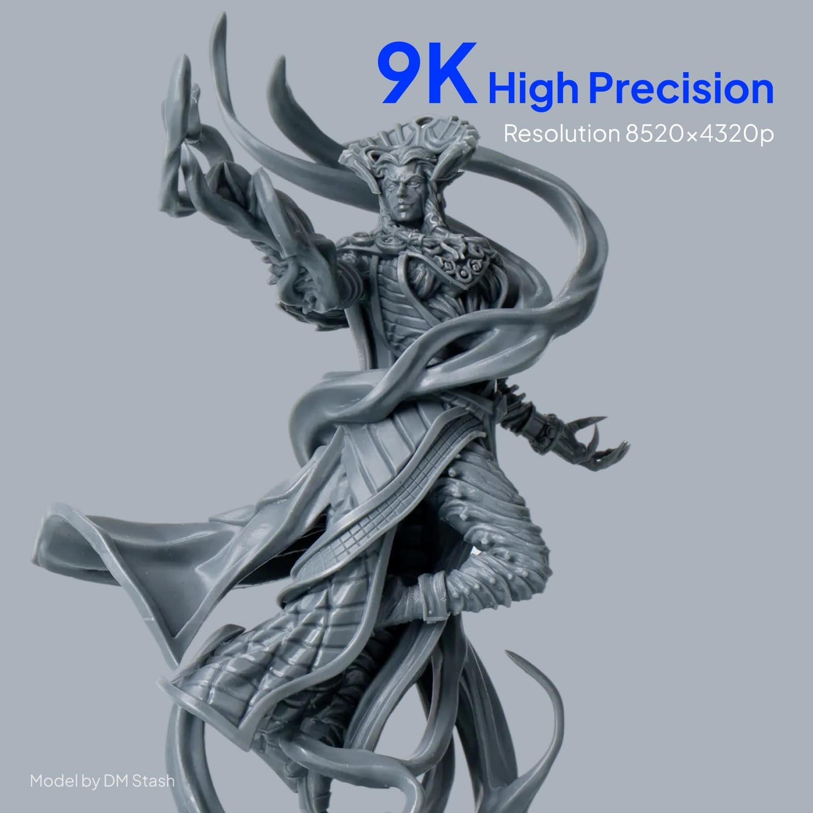 ELEGOO Mars 5 Ultra Resin 3D Printer with 7" 9K Mono LCD, 150mm/h High Speed Printing, Smart Automatic Leveling, Intelligent Detection, WiFi-Transfer, Printing Size of 6.04 × 3.06 × 6.49 inch