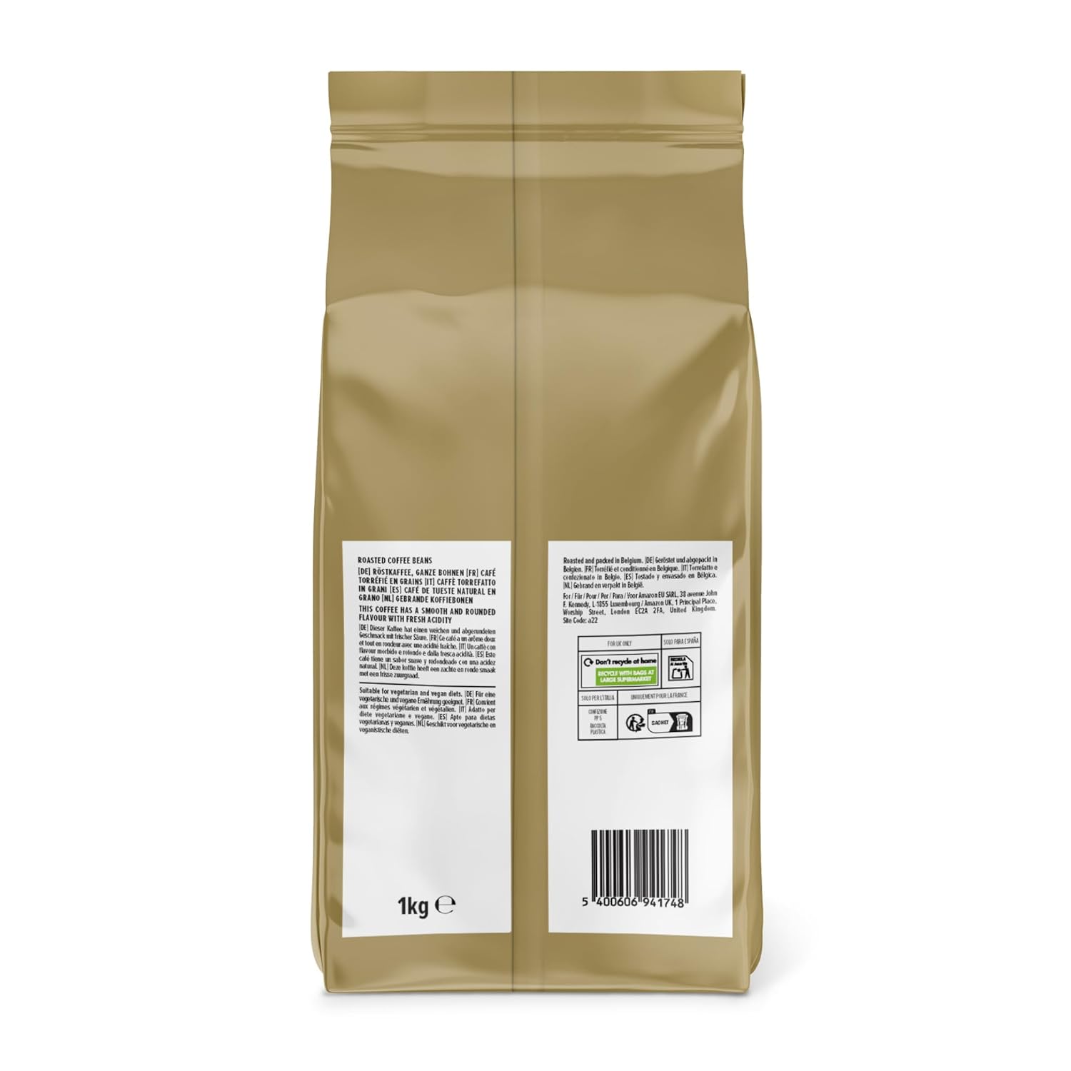 by Amazon House Blend Kaffeebohnen, Mittelgeröstet, 1 kg, Rainforest Alliance Zertifiziert