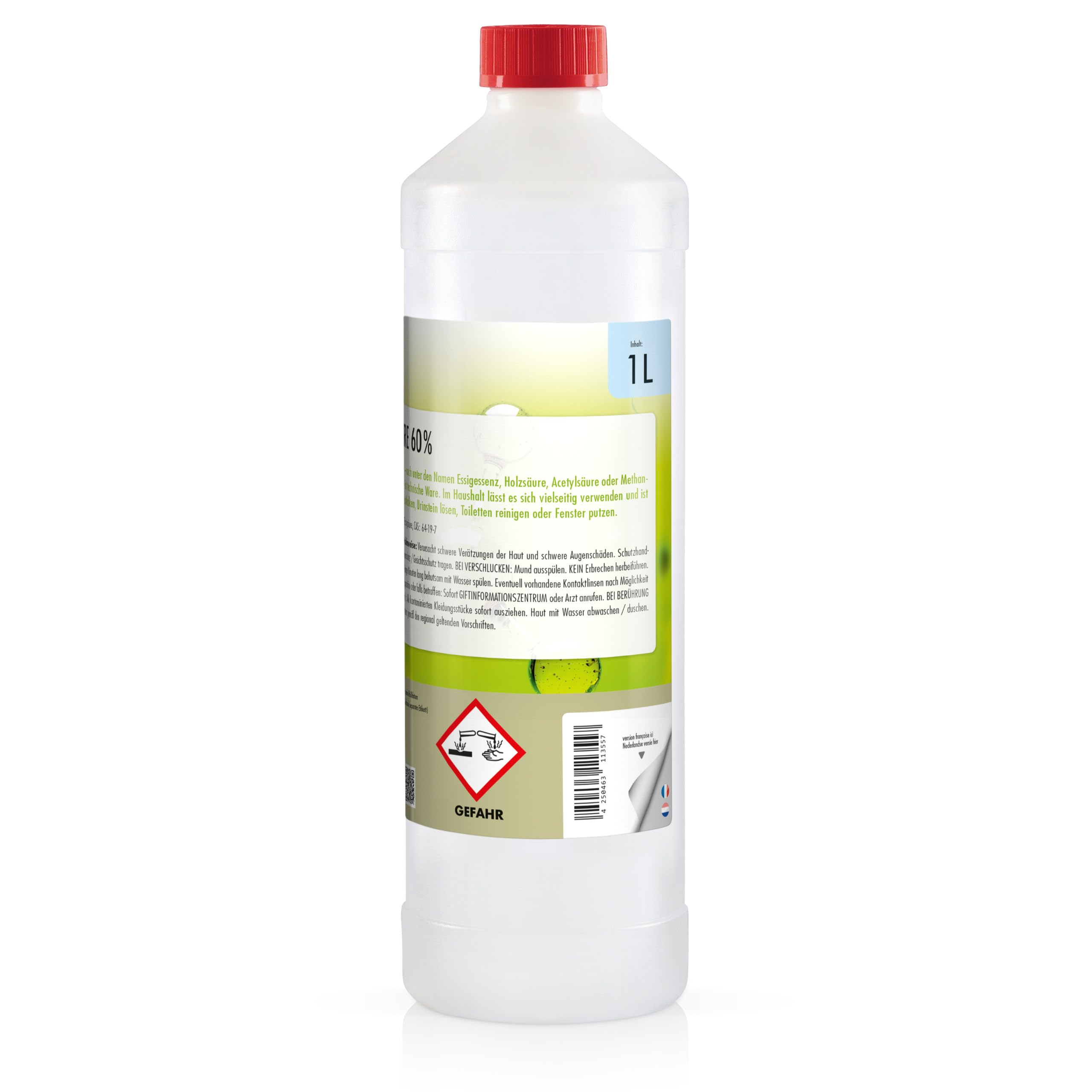 Höfer Chemie 2 x 10 L Essigsäure 60% - optimaler Reiniger und Entkalker - Premium Qualität Made in Germany - frisch abgefüllt im handlichen Kanister