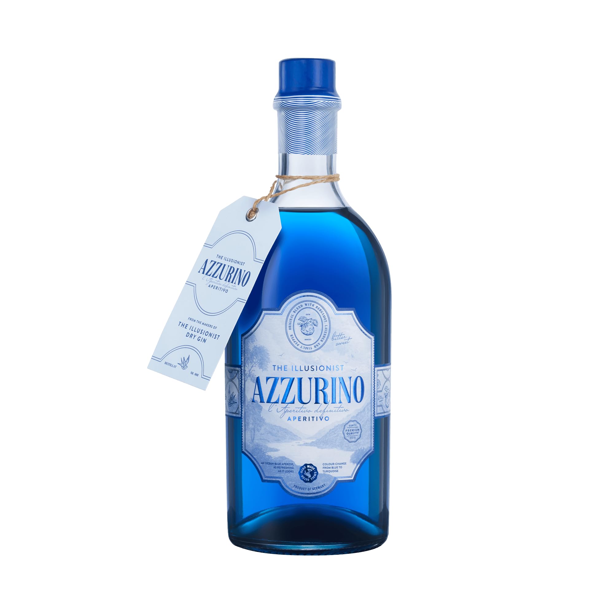 The Illusionist Dry Gin | Der Farbwechsel Gin | 16 Premium Botanicals | Floral & Fruchtig | 45% Vol. | 500ml