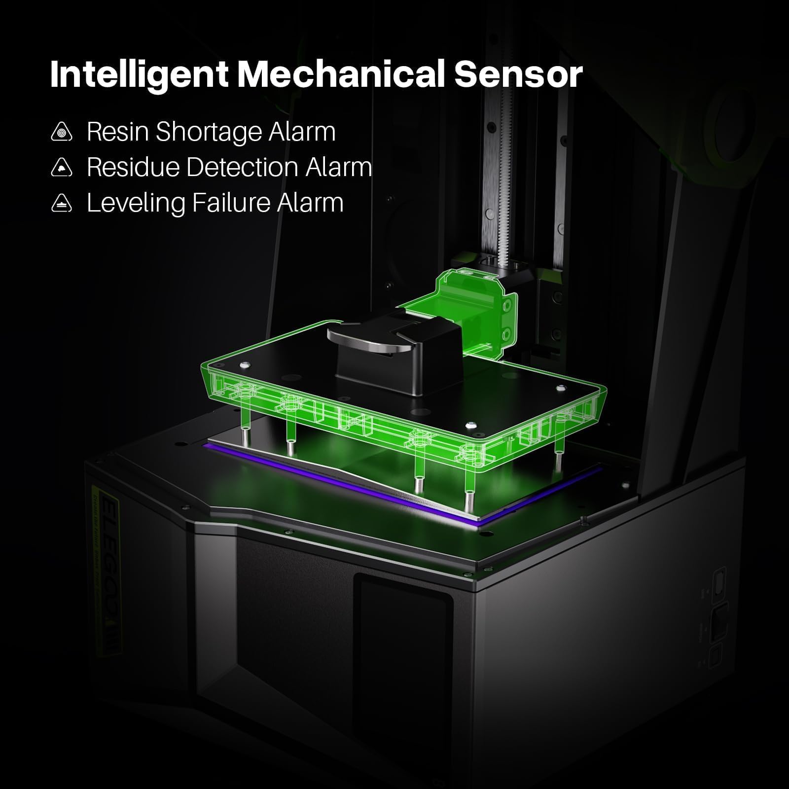 ELEGOO Saturn 4 Ultra 16K Resin 3D Printer, 10" 16K Mono LCD Resin Printer with Smart Mechanical Sensor, Heated Resin Tank, Auto-Leveling, 150mm/h Fast Printing, Print Size 8.33 × 4.66 × 8.66 Inch