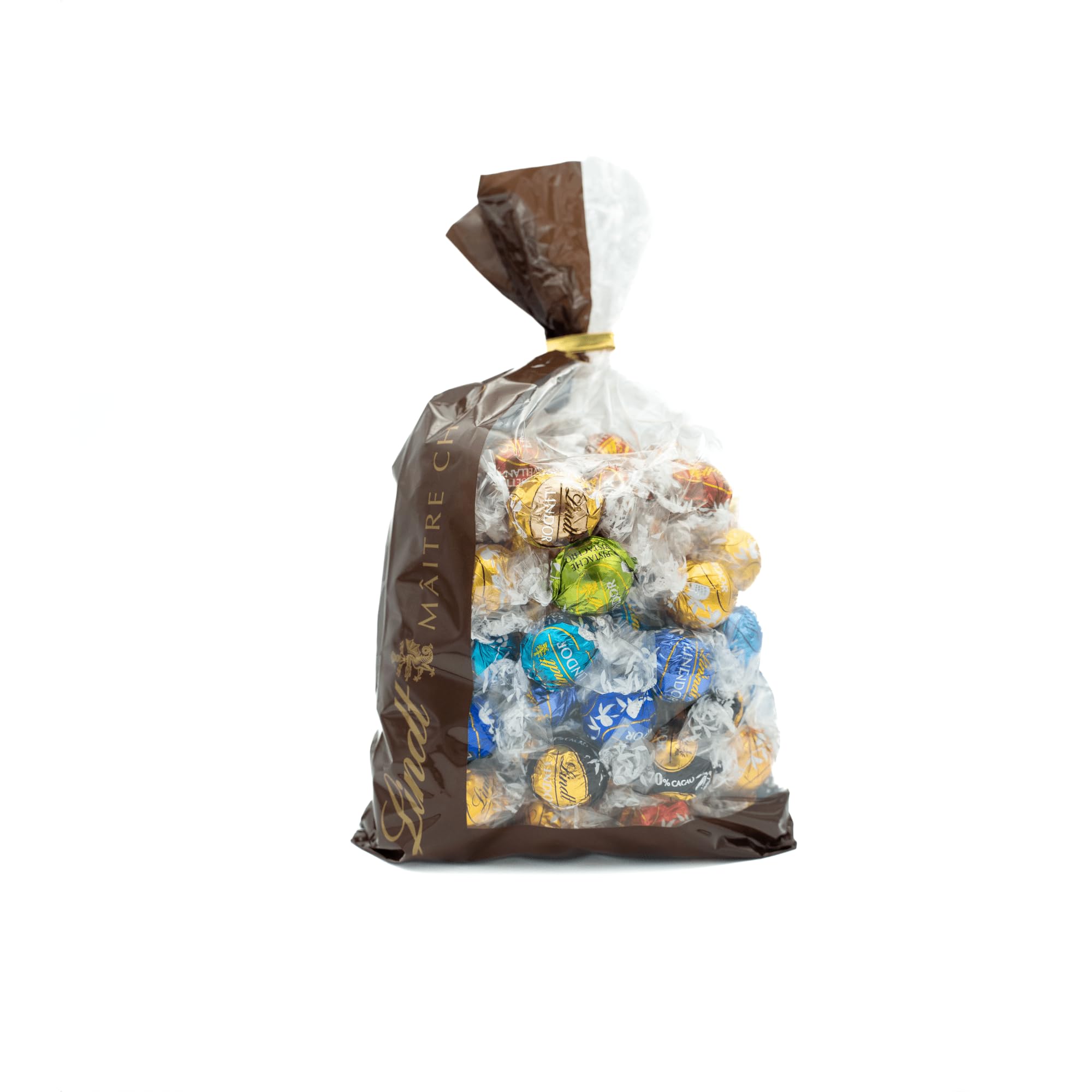 Lindt Schokolade LINDOR Mischung | 1371 g | Ca.109 Kugeln: Milch, 70%, Weiß, Milk&White, Stracciatella, Haselnuss, Salted Caramel, Double Chocolate, Feinherb, Pistazie | Schokoladengeschenk