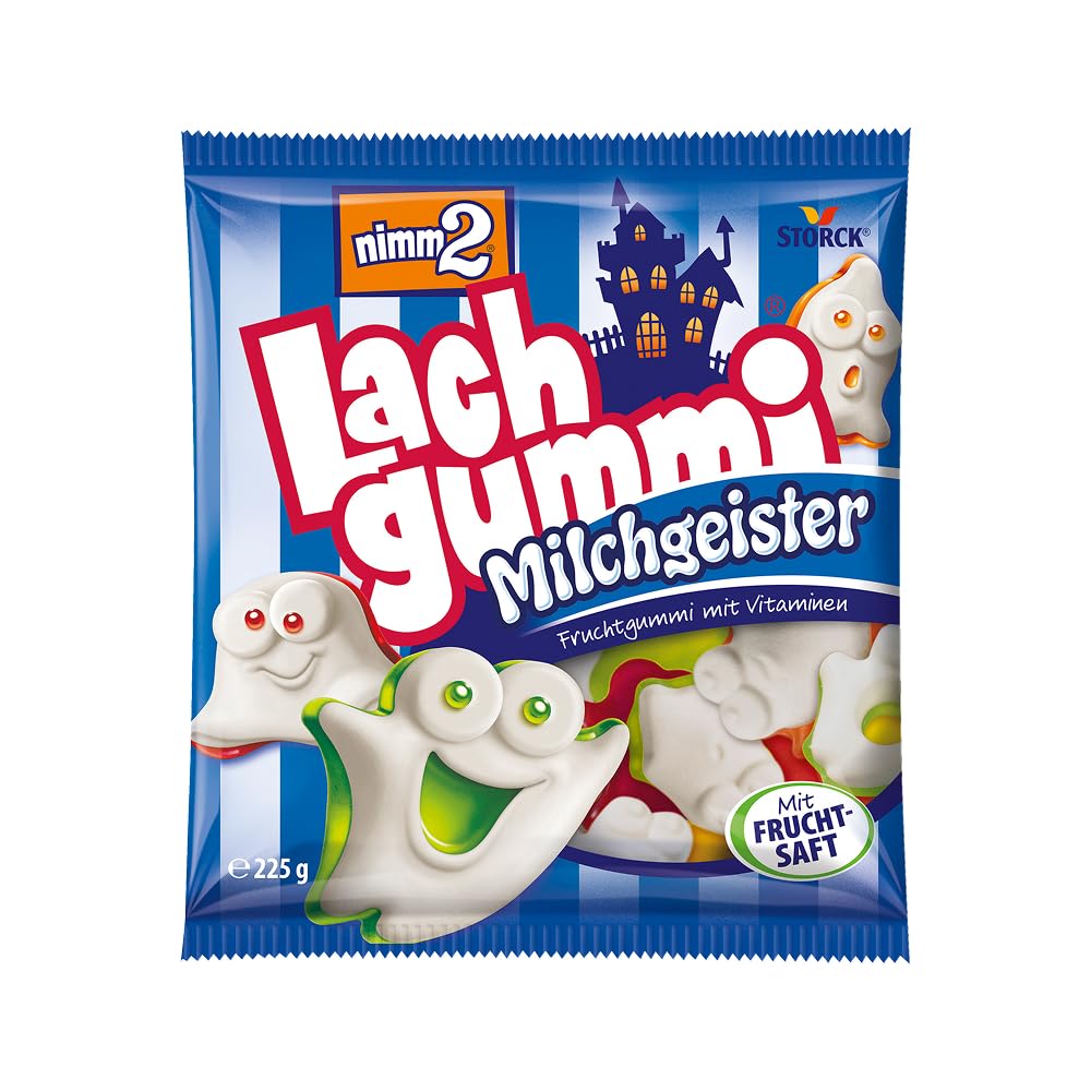 nimm2 Lachgummi Happies – 1 x 325 g – Fruchtgummis mit Fruchtsaft und Vitaminen – Süßigkeit in sechs Geschmacksrichtungen