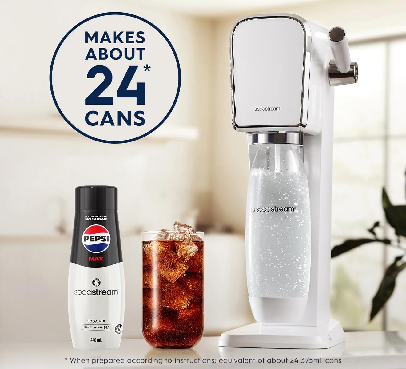 SodaStream Sirup 3x Pepsi Zero Zucker - 1x Flasche ergibt 9 Liter Fertiggetränk, Sekundenschnell zubereitet und immer frisch, 440 ml