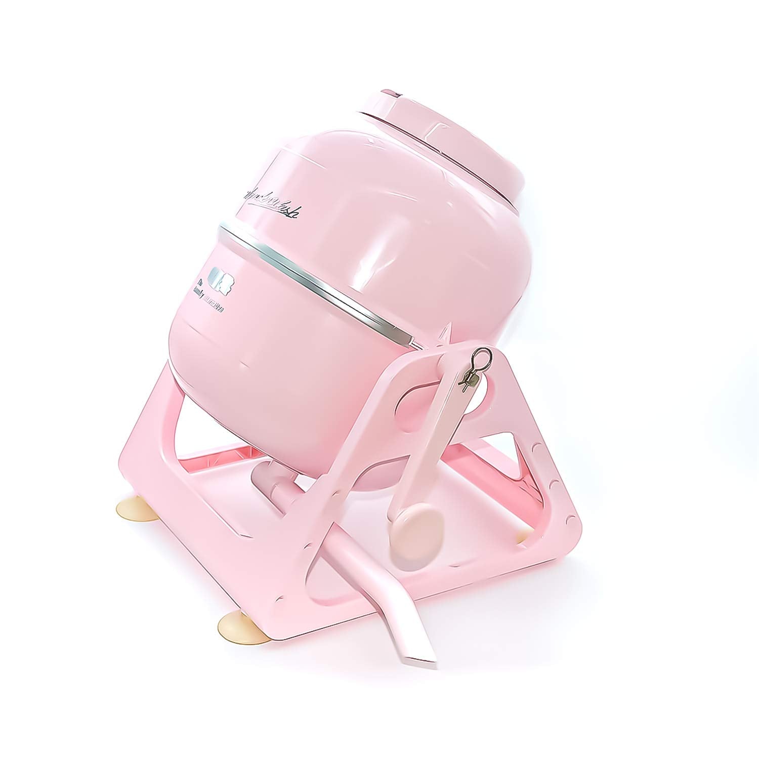 WonderWash Portable Washing Machine for Apartment & Tiny Spaces - Manual Hand Clothes Washer with Retro Design - Clean Laundry Anywhere with Our Countertop, Non-Electric, Small Washer (Transparent)