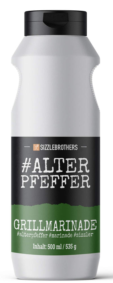 Grillmarinade der SizzleBrothers | 500ml #PremiumTrüffel | Flüssige Marinade für saftigeres & zarteres Fleisch im Vergleich zum BBQ Rub | Für Grillfleisch wie Steaks, Hähnchen, Pulled Pork & co.