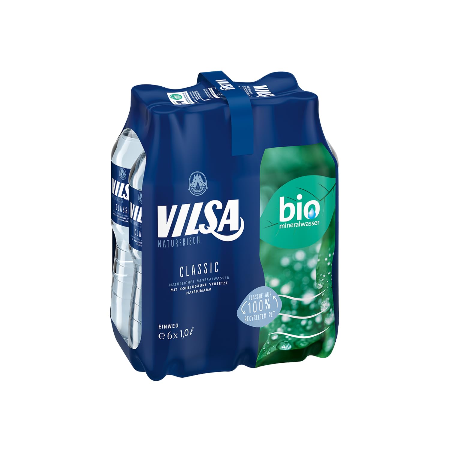 VILSA Mineralwasser Classic, 6 x 1,00 l PET (Packung mit 4)