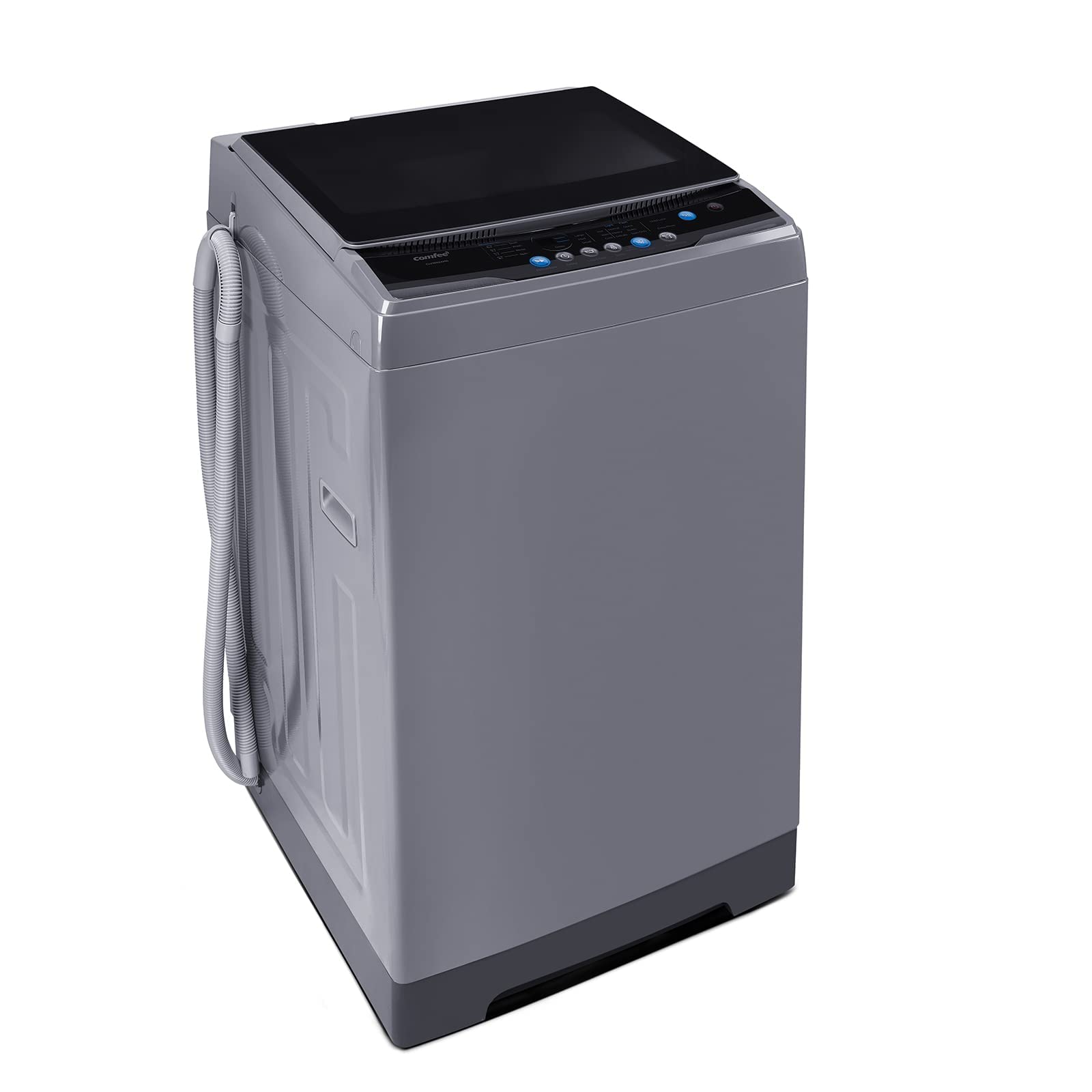 COMFEE' Portable Washing Machine, 0.9 cu.ft Compact Washer With LED Display, 5 Wash Cycles, 2 Built-in Rollers, Space Saving Full-Automatic Washer