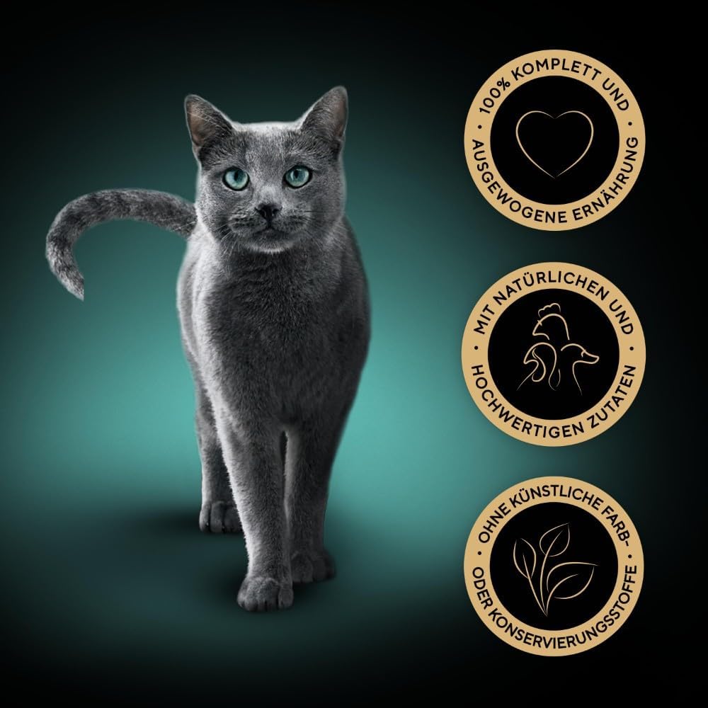 SHEBA Adult Katzenfutter nass - 40x85g Portionsbeutel - Geflügel Variation in Sauce - Nassfutter für Katzen - 1 Großpackung