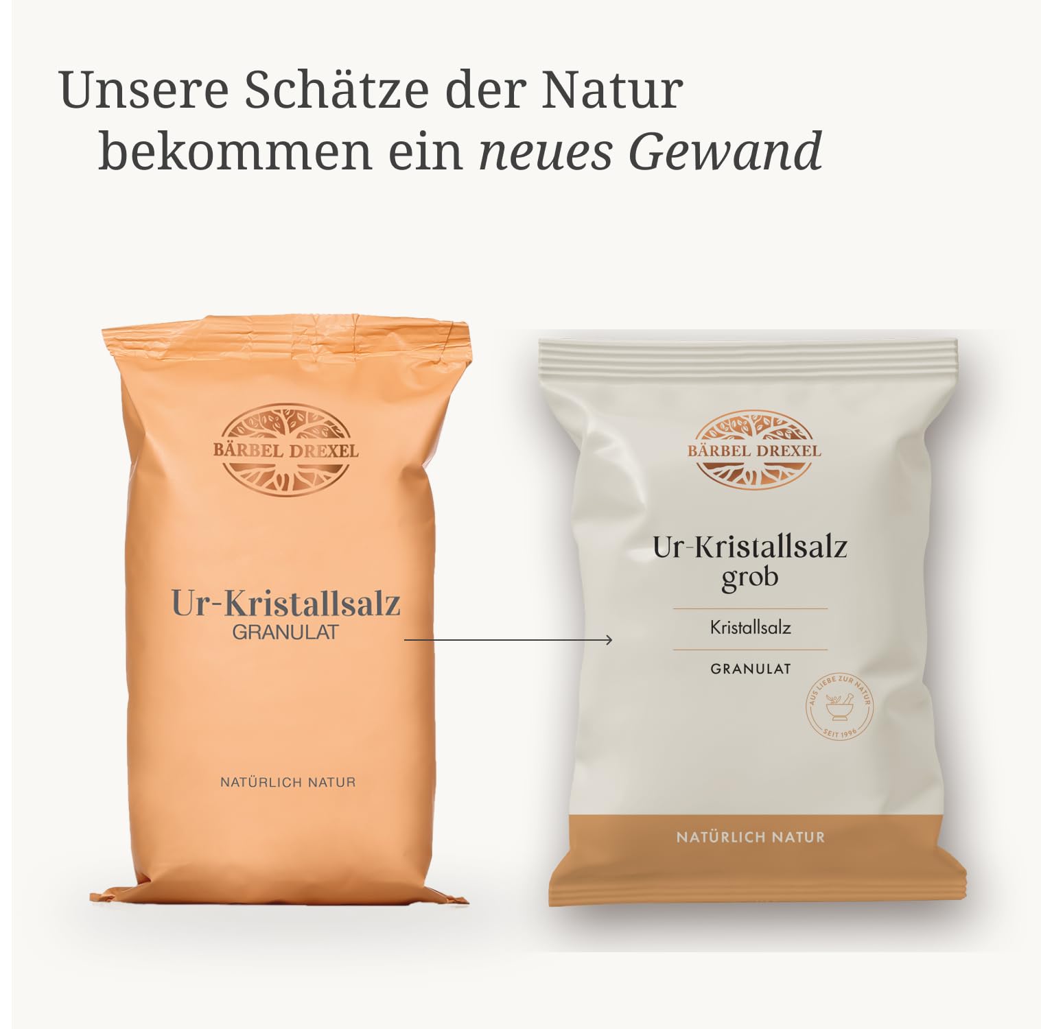 BÄRBEL DREXEL® Rosa Kristallsalz (Tiefebenen Rand Himalaya) FEIN, feines Natursalz (750g) Für Feinschmecker, 100% Veganes Speisesalz, Reines Steinsalz, Naturbelassen Unbehandelt, Ur-Salz