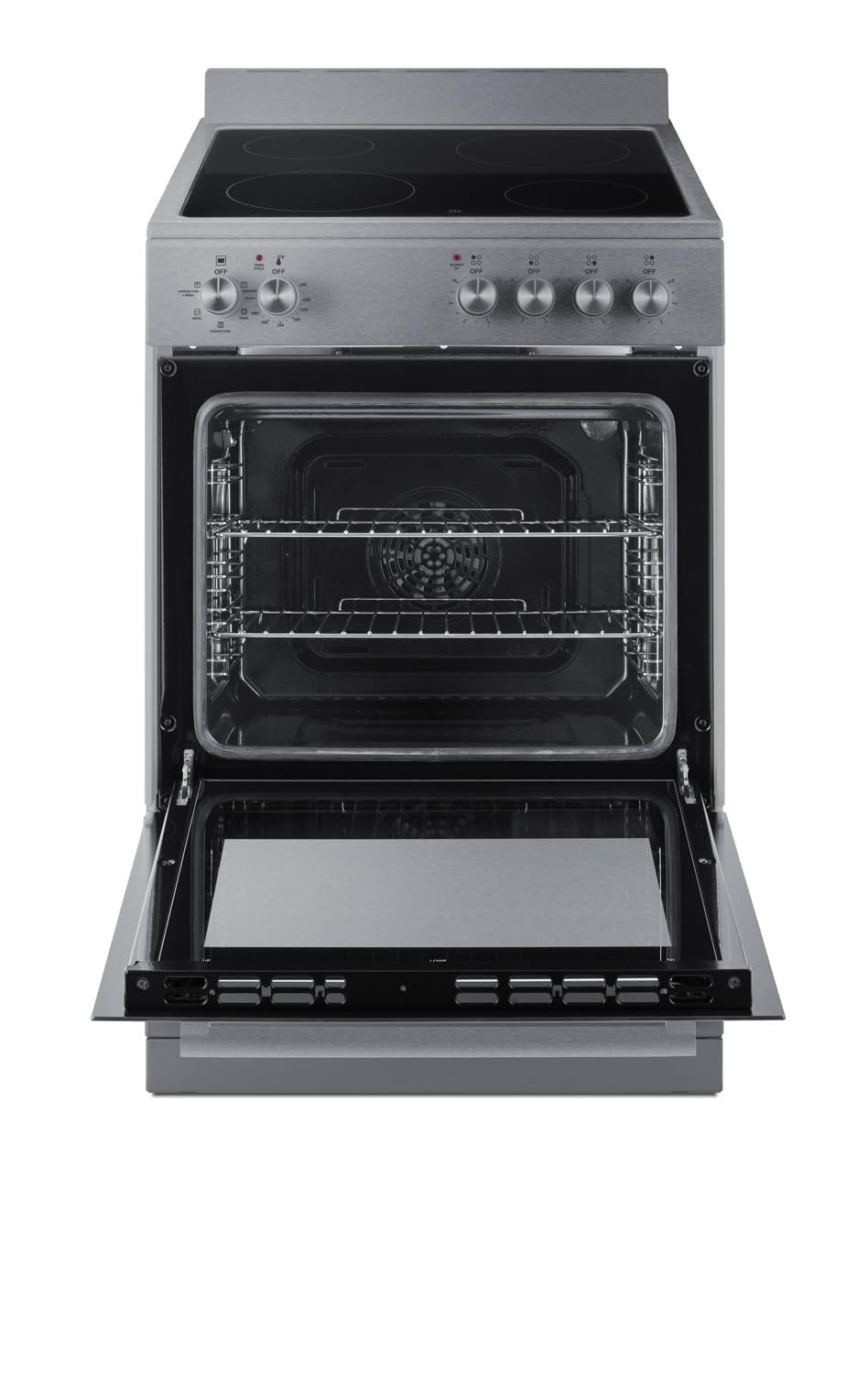 Summit 24” Electric Smooth Top Range, Large 2.44 cu.ft. oven. ADA Compliant, White- REXT24W