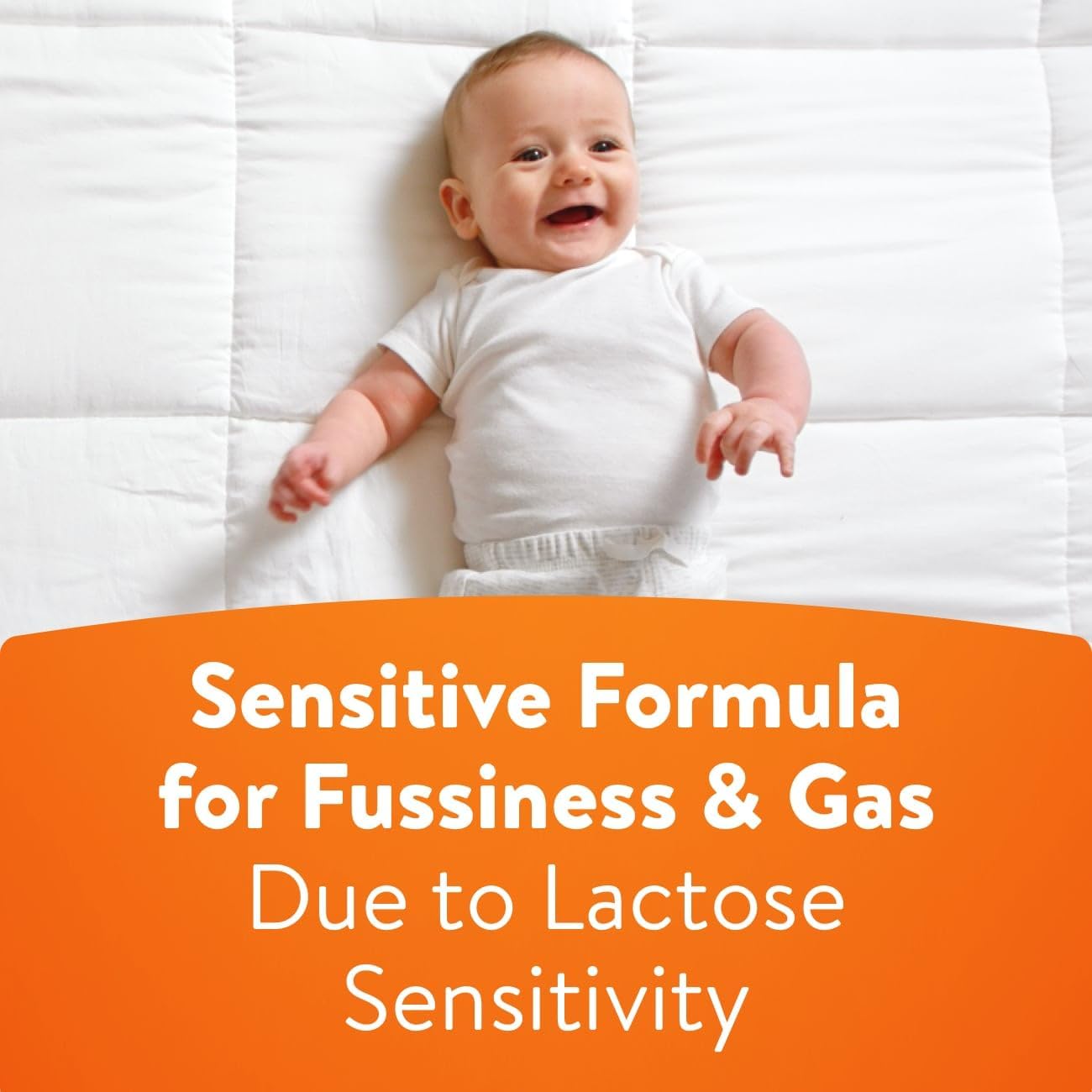 Similac 360 Total Care Sensitive Infant Formula for Fussiness & Gas Due to Lactose Sensitivity, Has 5 HMO Prebiotics, Baby Formula Powder, 20.1-oz Tub
