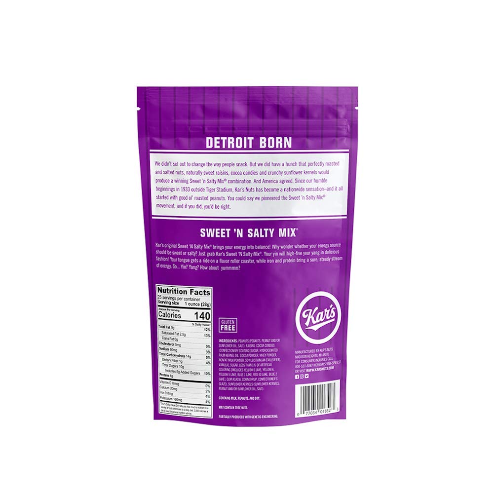 Kar's Nuts Sweet 'N Salty Trail Mix, 2 oz Pouch (Pack of 72), Gluten-Free Trail Mix Snack