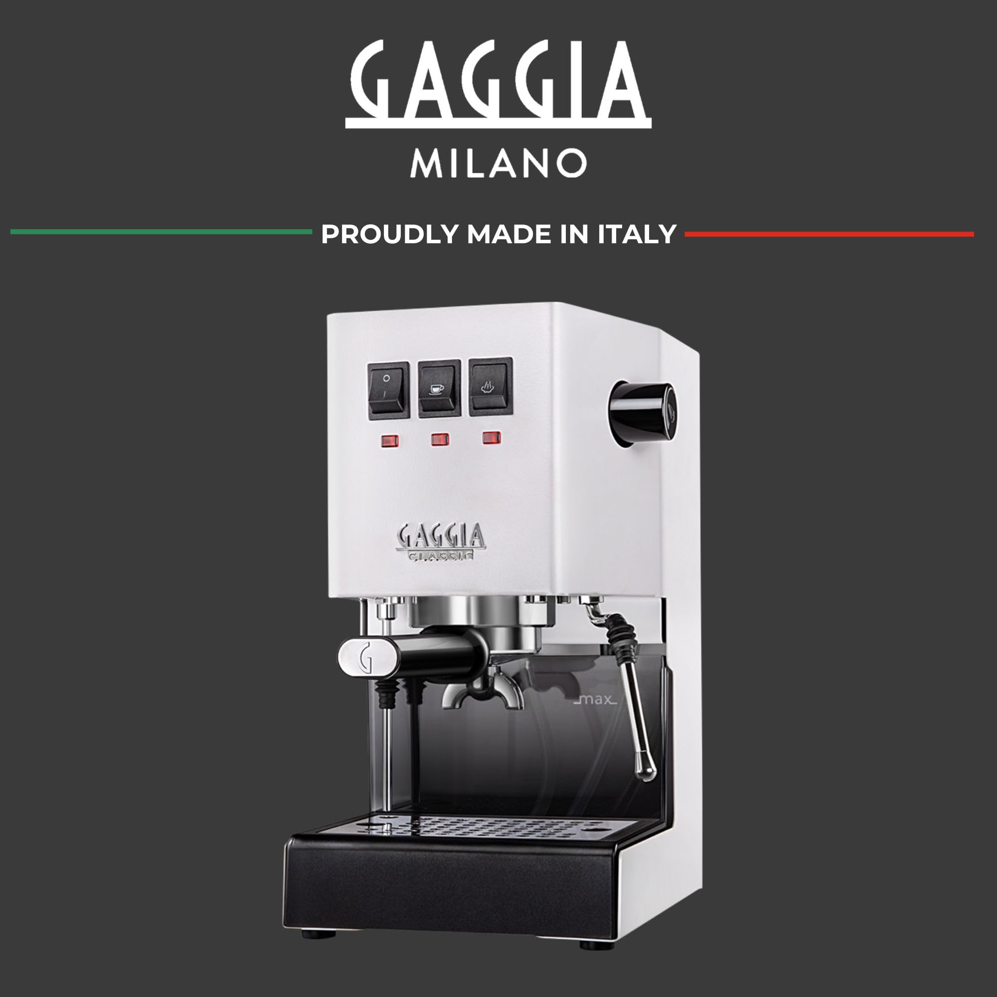 Gaggia RI9380/46 E24 Espresso Machine, Brushed Stainless Steel